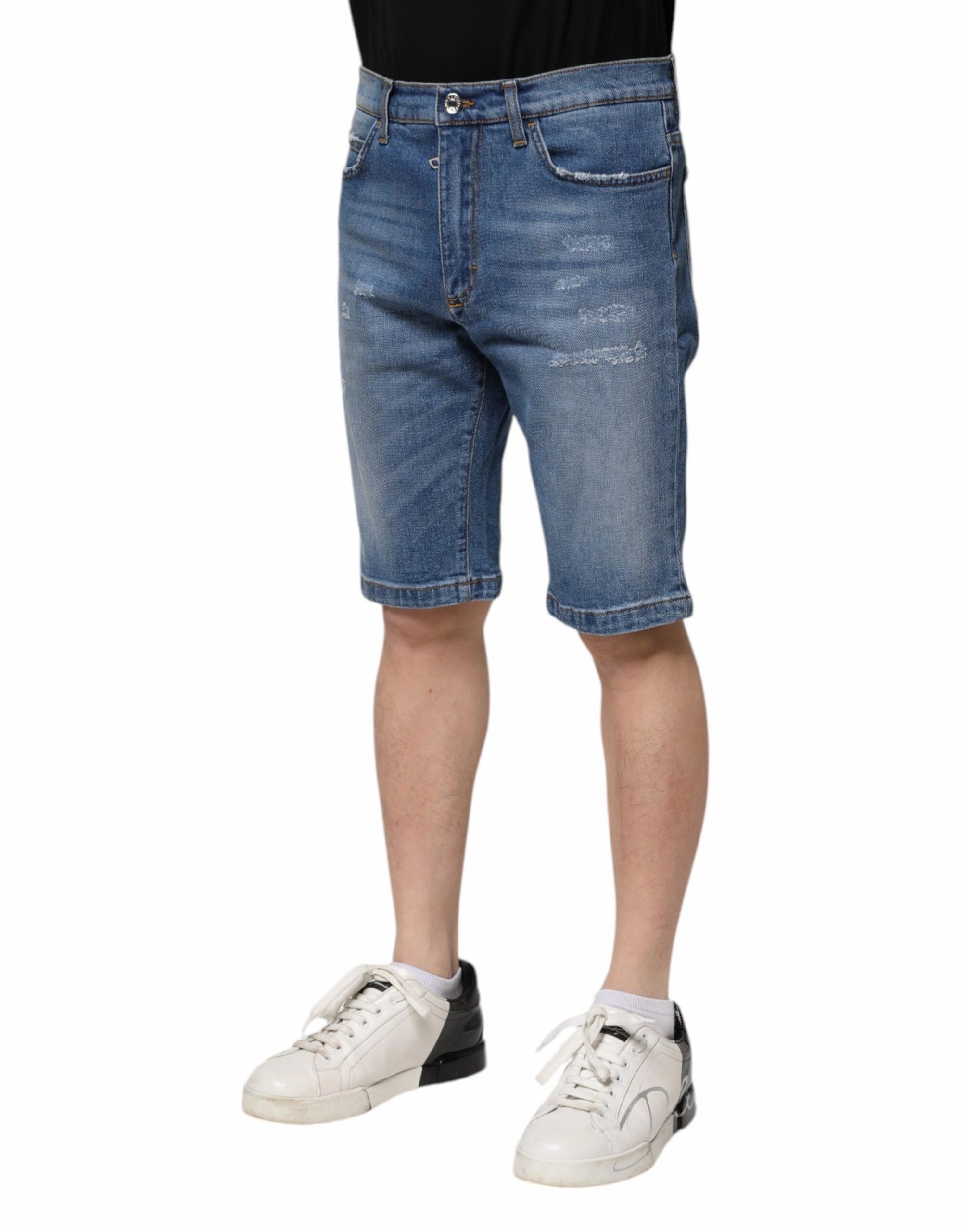 Dolce & Gabbana Cotton Stretch Men Bermuda Men's Shorts