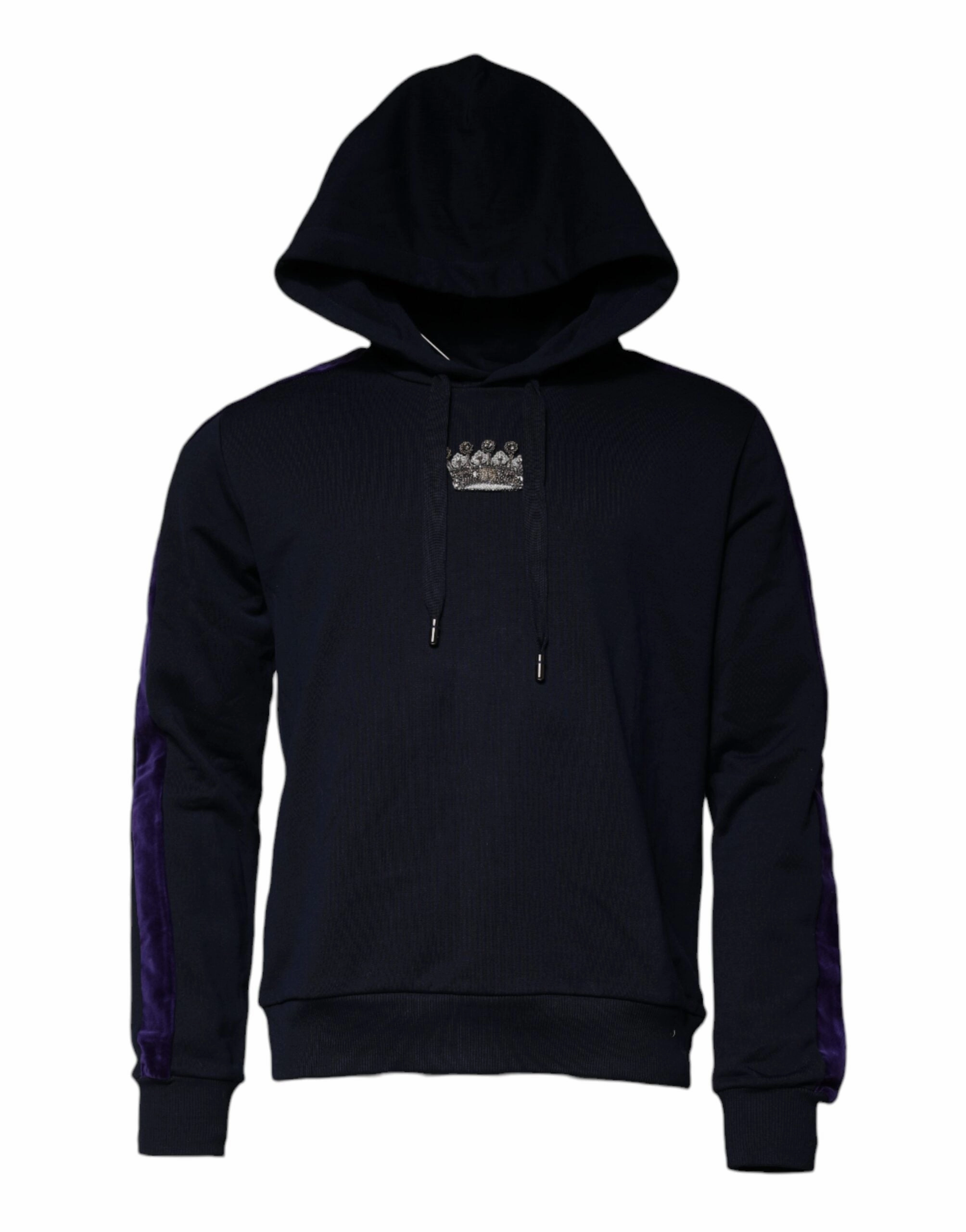 Dolce & Gabbana Crown Cotton Hooded Sweatshirt Men's Sweater (Pre-Owned)