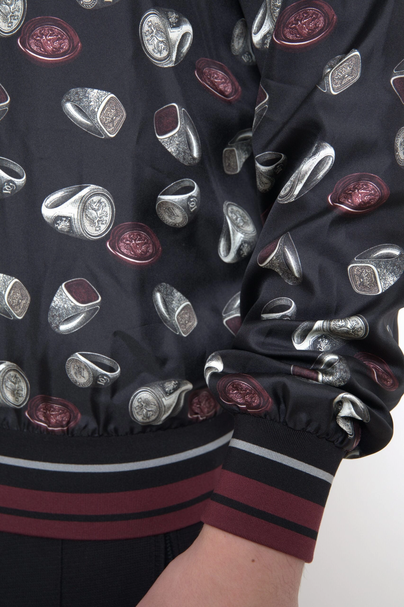 Dolce & Gabbana Elegant Silk Crewneck Pullover - Men's multi