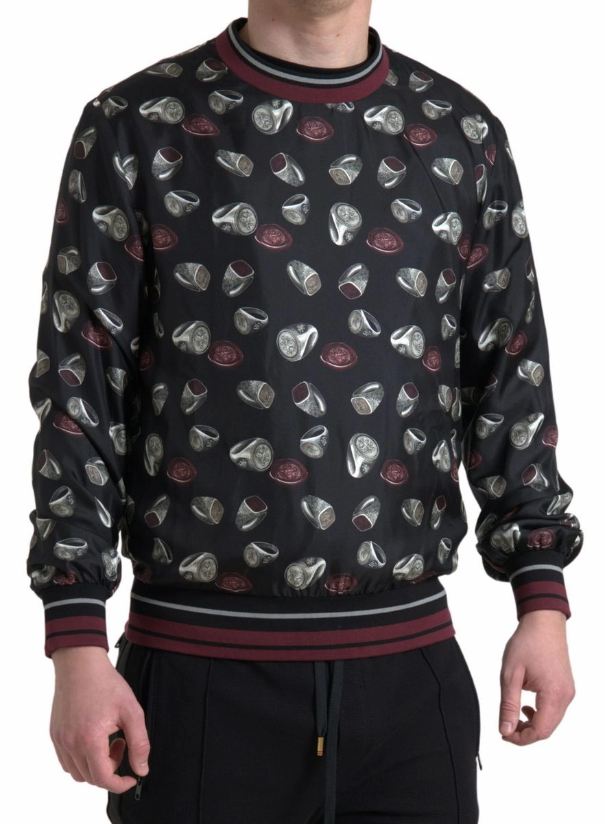 Dolce & Gabbana Elegant Silk Crewneck Pullover - Men's multi