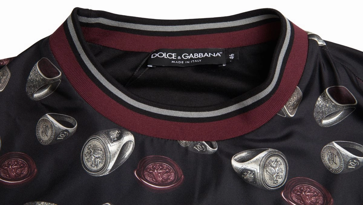 Dolce & Gabbana Elegant Silk Crewneck Pullover - Men's multi