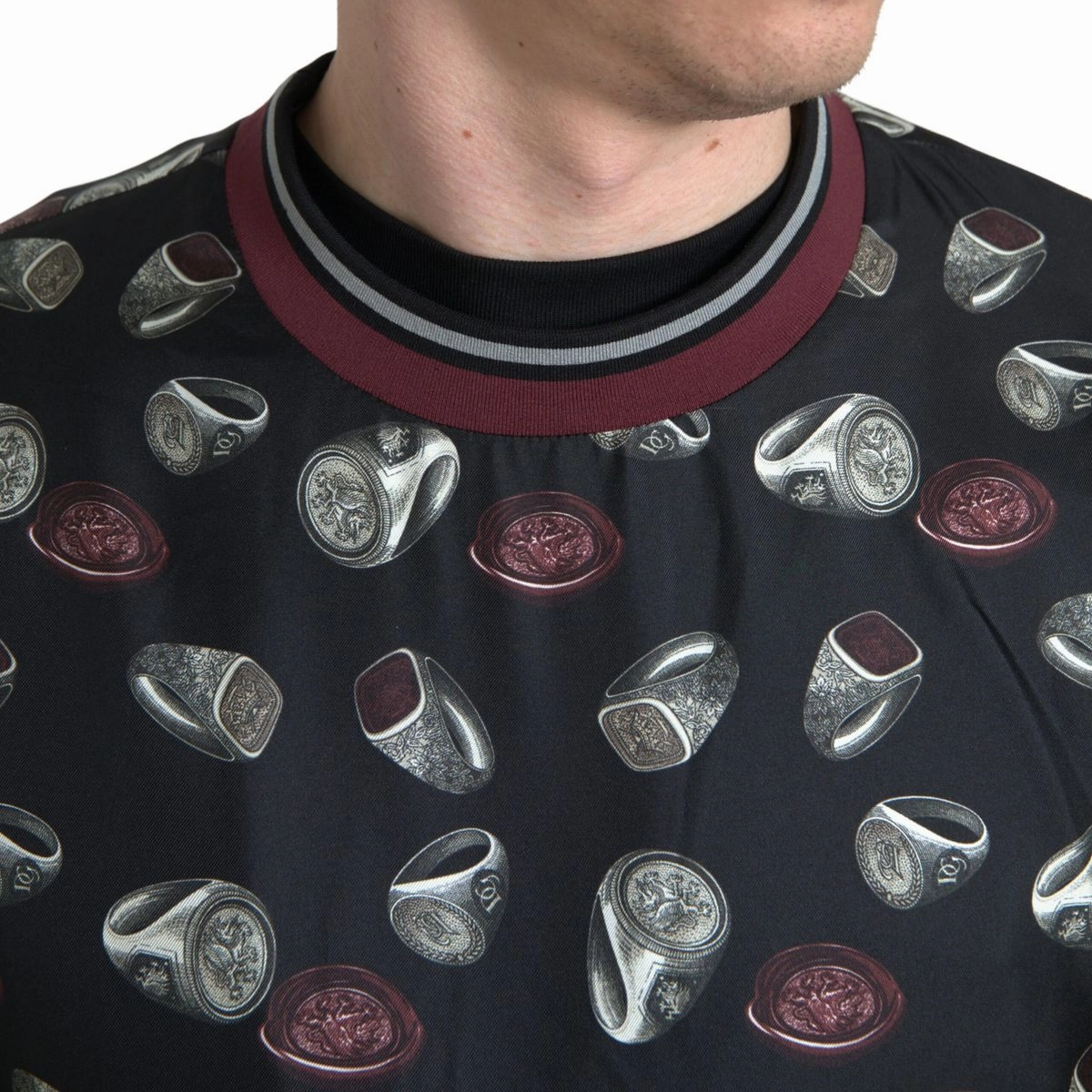 Dolce & Gabbana Elegant Silk Crewneck Pullover - Men's multi