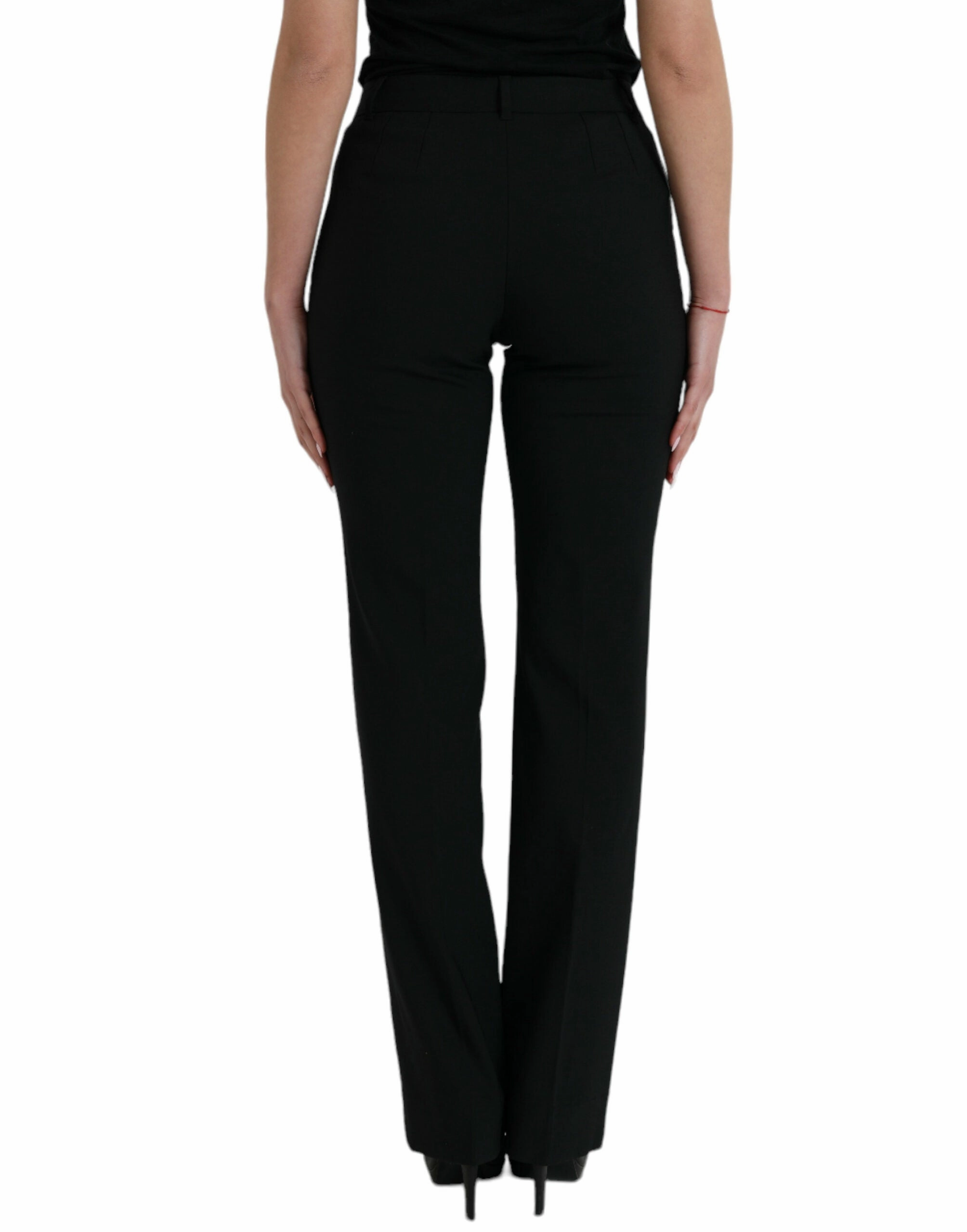 Dolce & Gabbana Elegant Tape Wool Women's Trousers