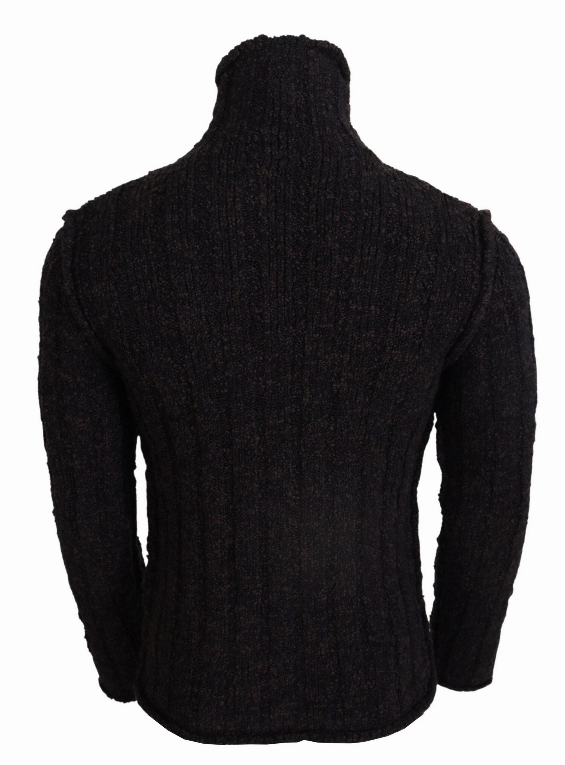 Dolce & Gabbana Elegant Turtleneck Wool-Blend Men's Sweater