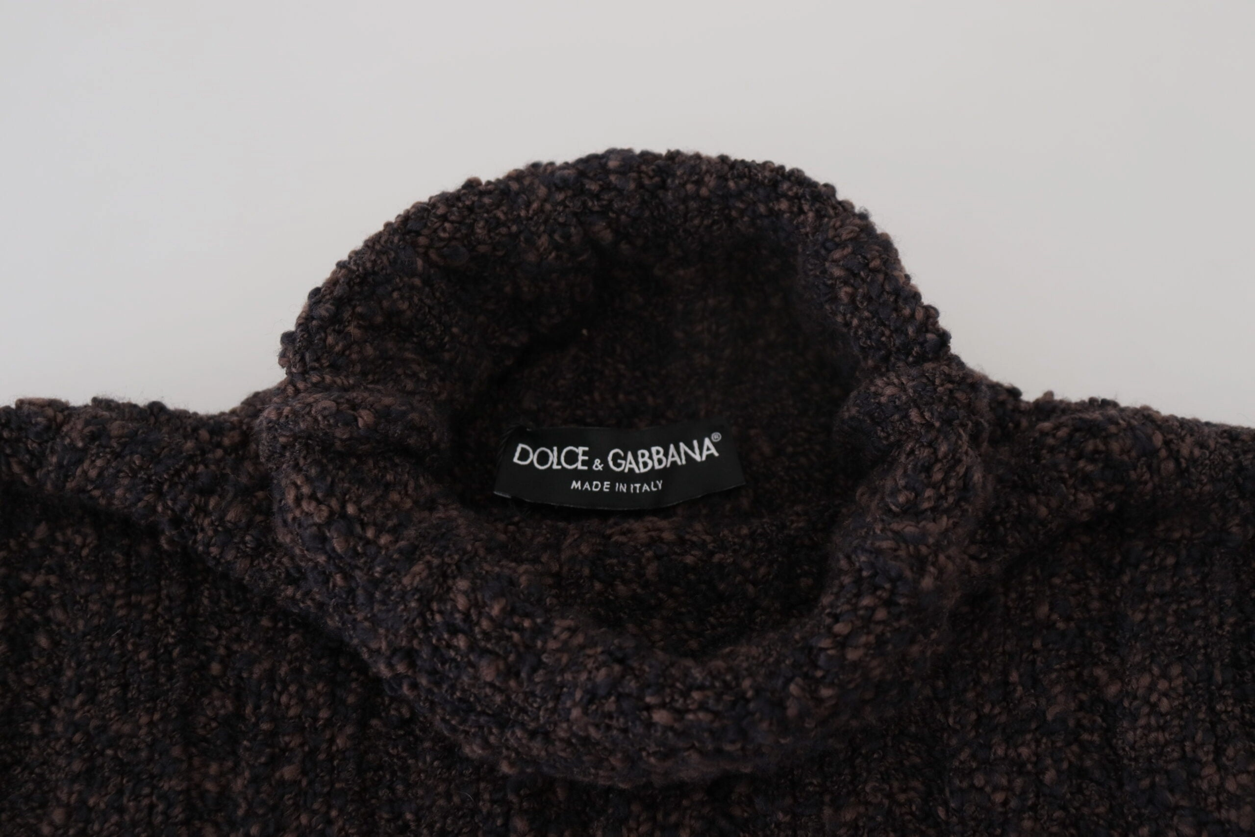 Dolce & Gabbana Elegant Turtleneck Wool-Blend Men's Sweater
