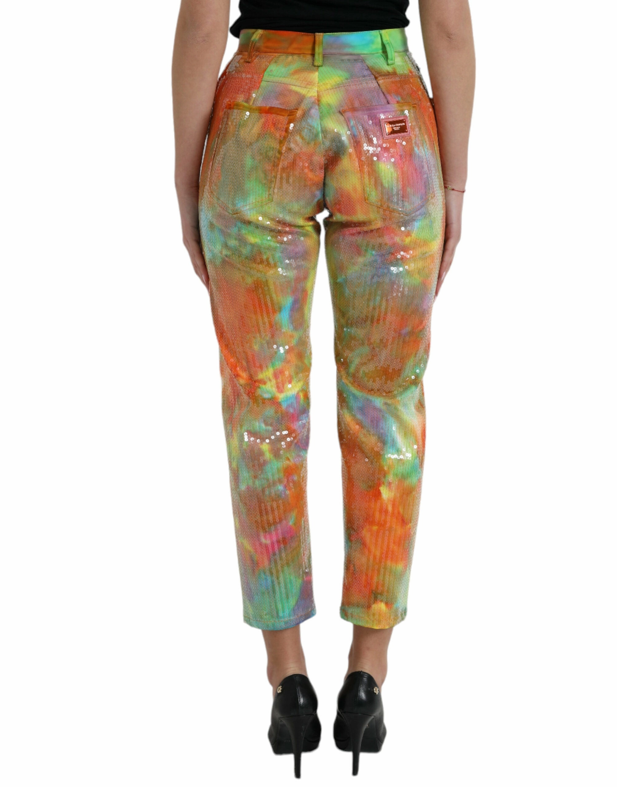 Dolce & Gabbana High Waist Cropped Women's Pants