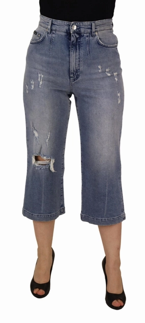 Dolce & Gabbana High Waist Skinny Jeans - Women's womens wide-leg pants promo