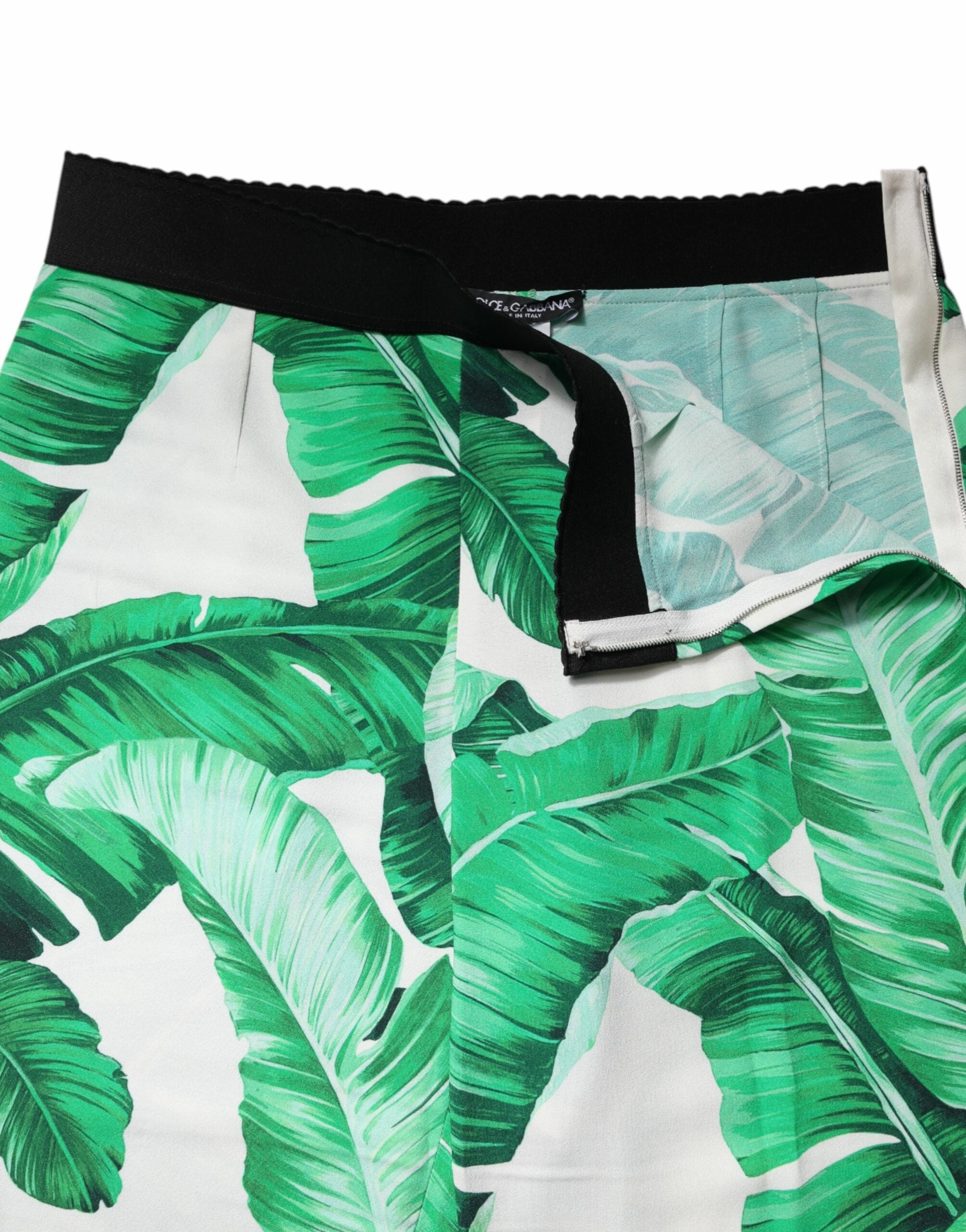Dolce & Gabbana  Leaf High Waist Women's Pants