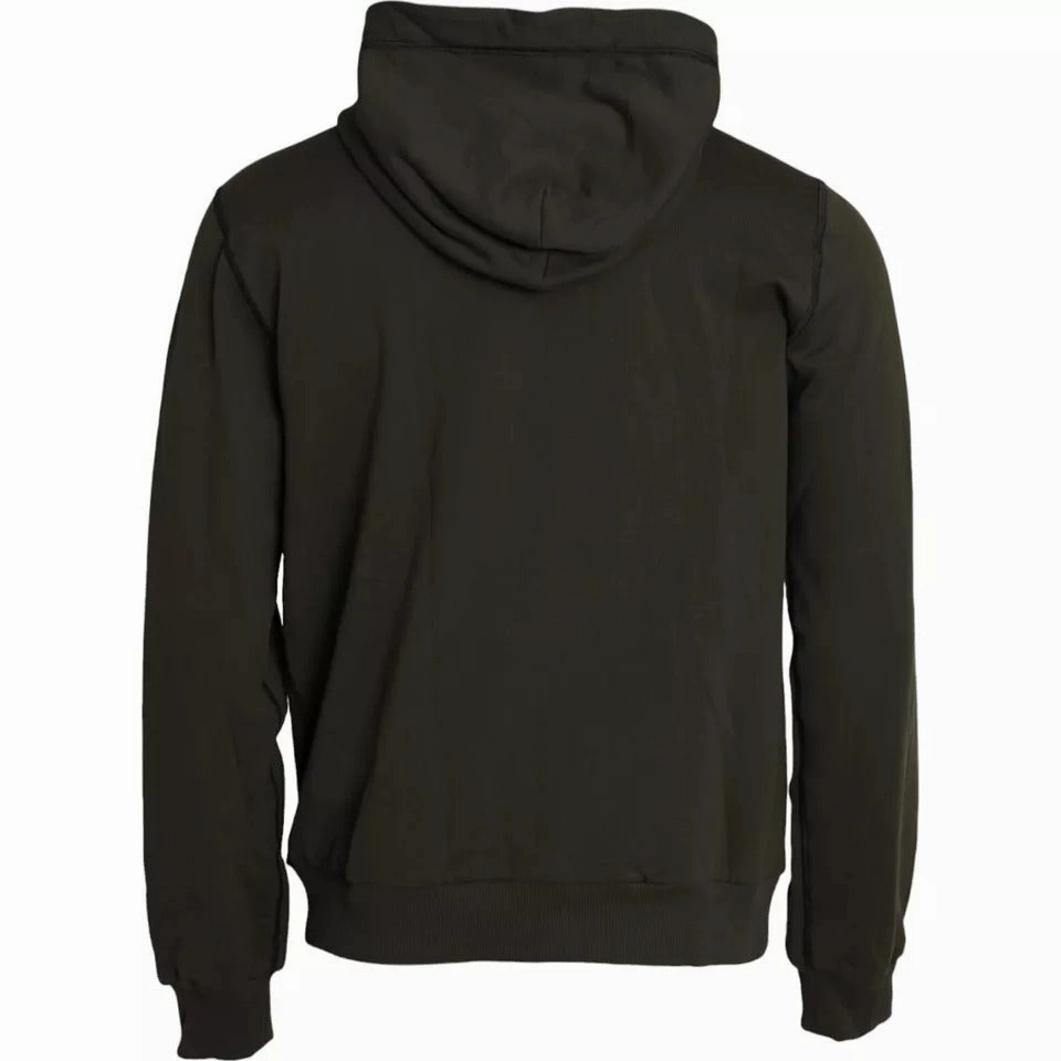 Dolce & Gabbana  Logo Hooded Full Zip Men's Sweater (Pre-Owned)