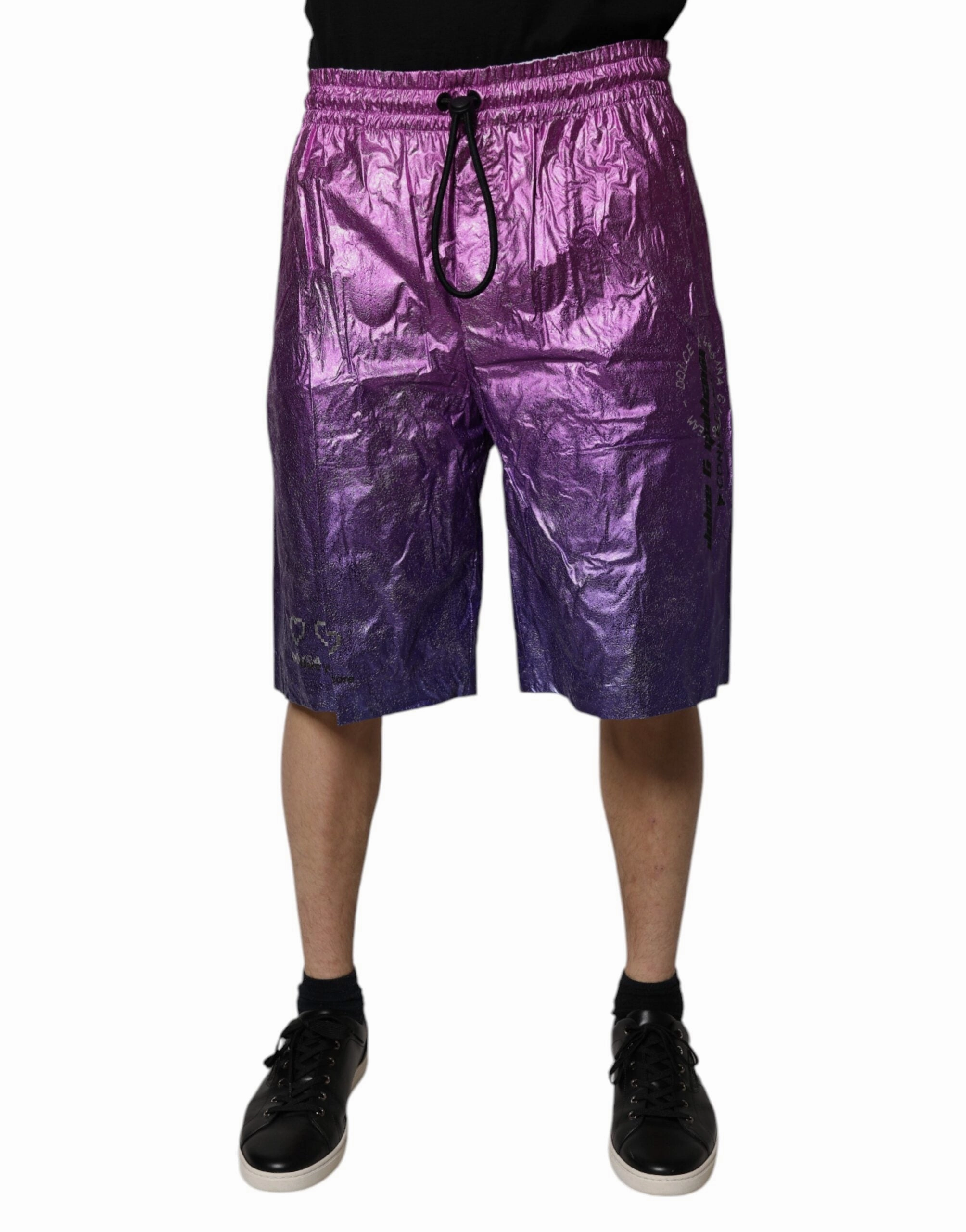 Dolce & Gabbana Metallic  Two Tone Bermuda Men's Shorts