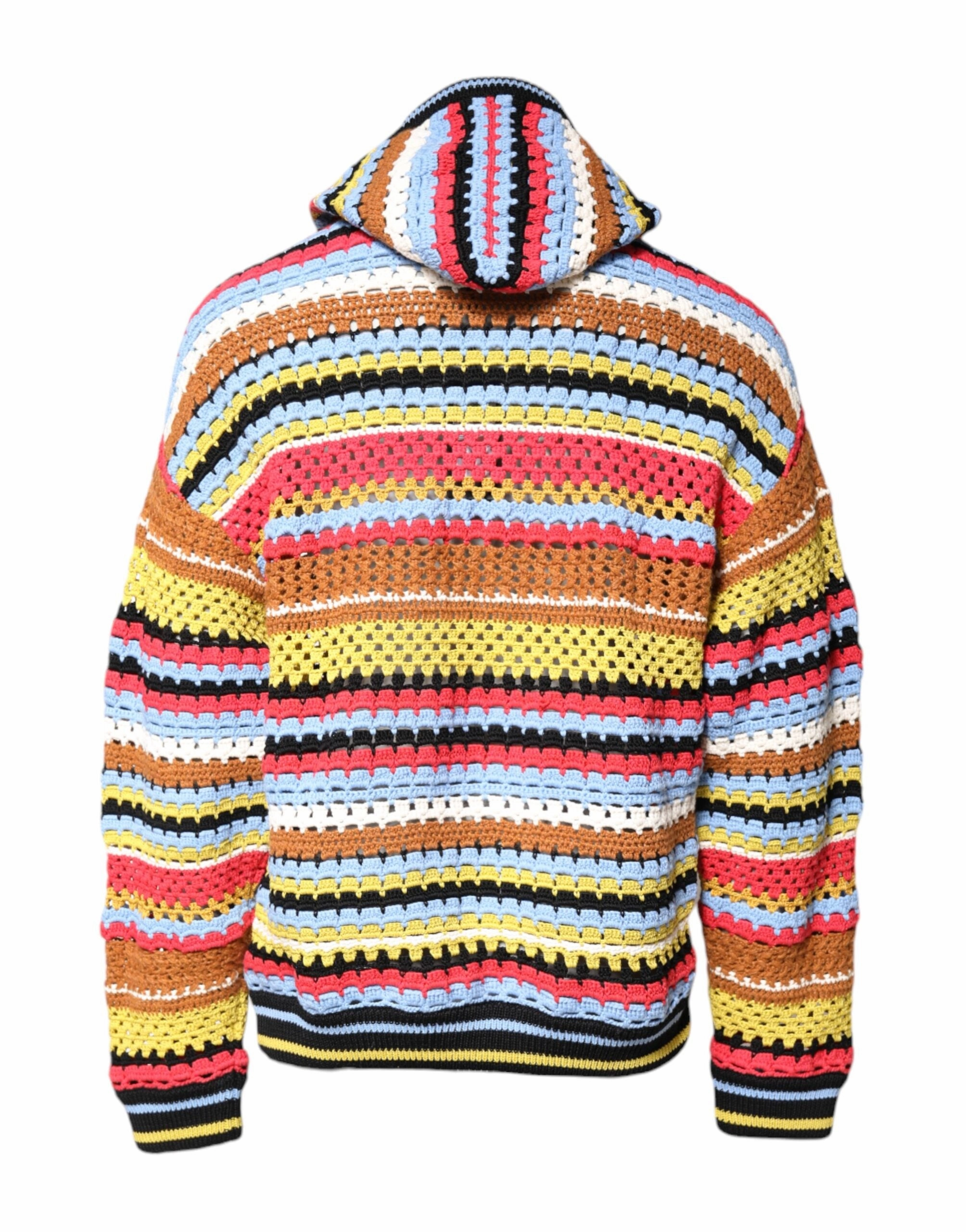 Dolce & Gabbana multi Cotton Hooded Pullover Men's Sweater