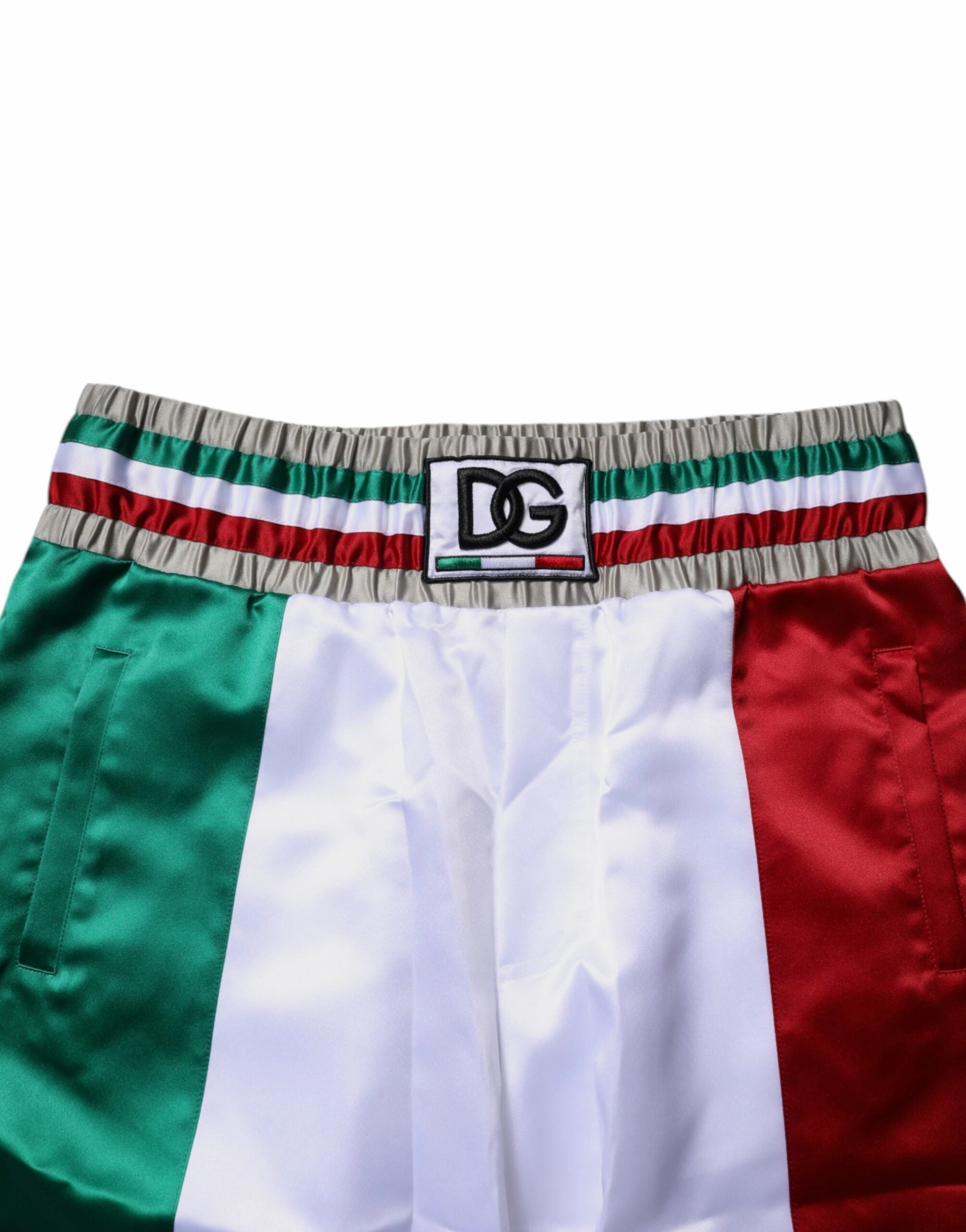 Dolce & Gabbana multi Italia Polyester Bermuda Men's Shorts (Pre-Owned)