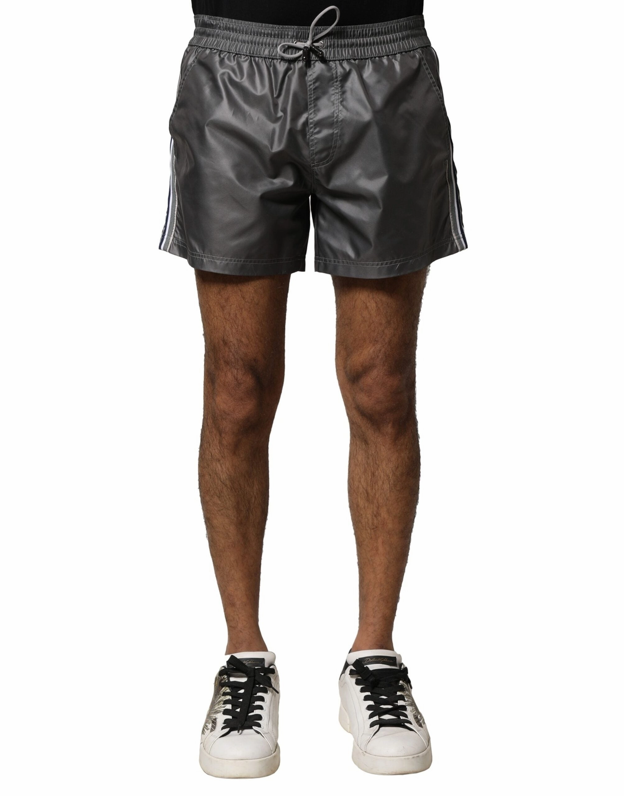 Dolce & Gabbana Polyester Mid Waist Casual Bermuda Men's Shorts