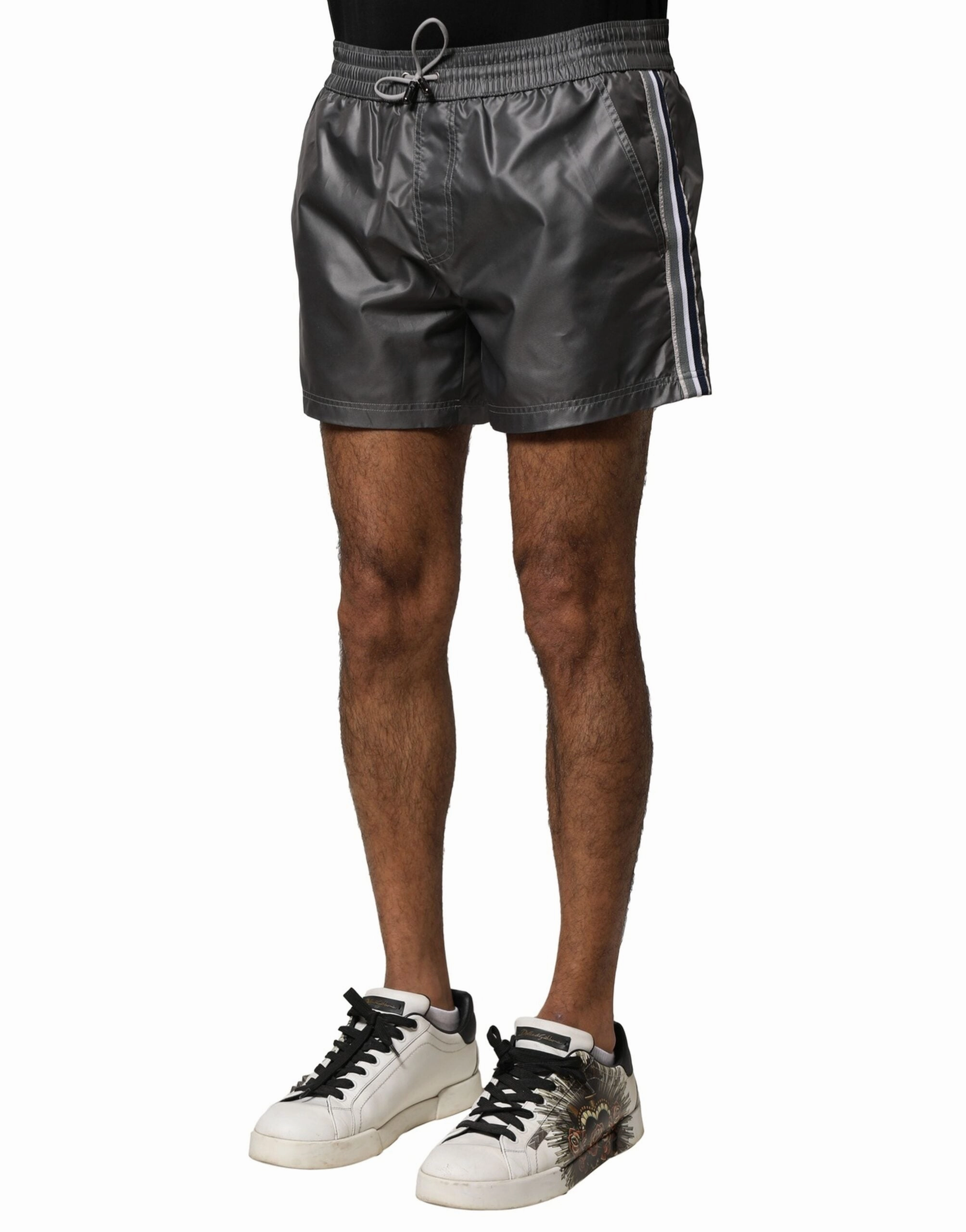 Dolce & Gabbana Polyester Mid Waist Casual Bermuda Men's Shorts