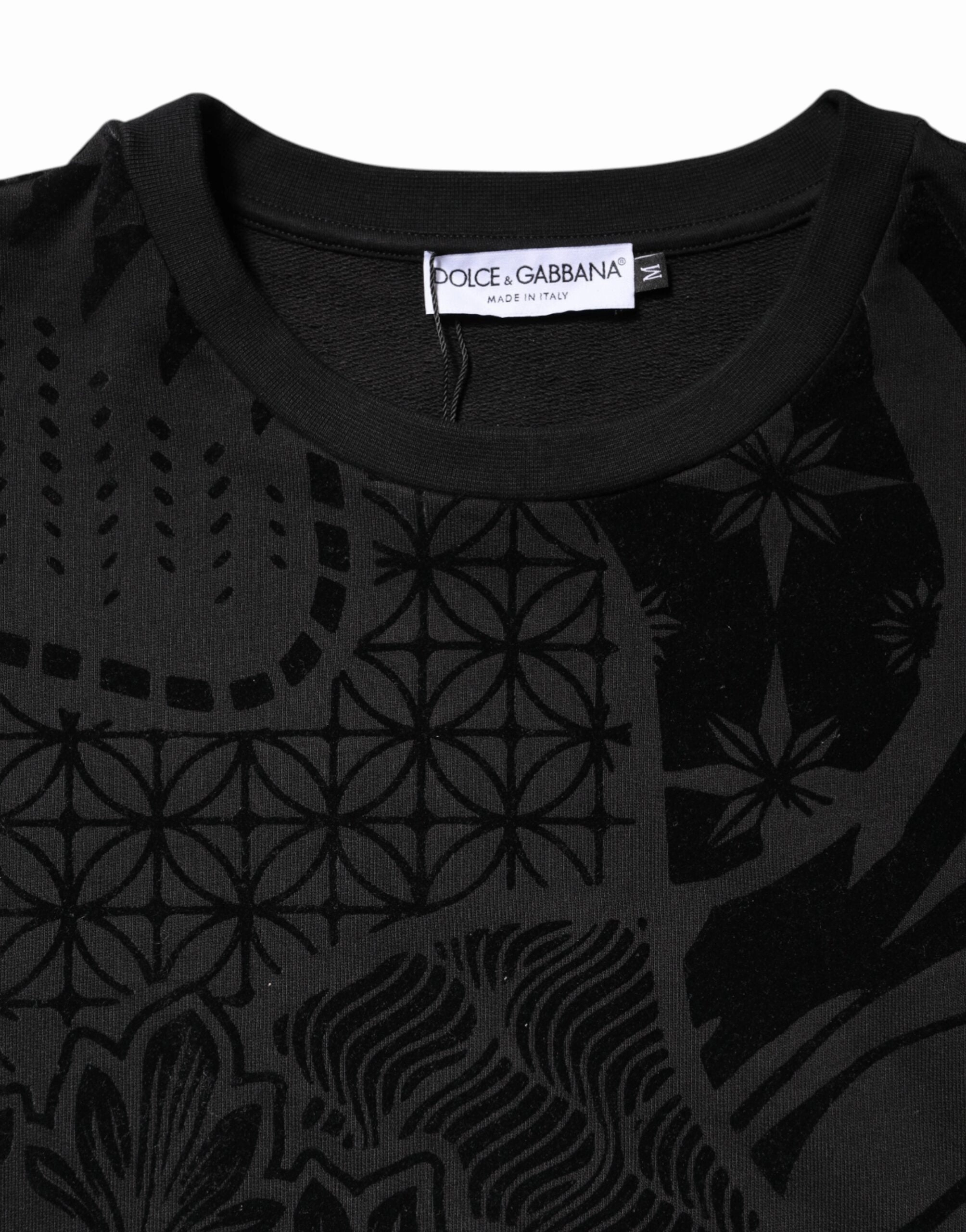 Dolce & Gabbana Printed Crew Neck Sweatshirt Men's Sweater