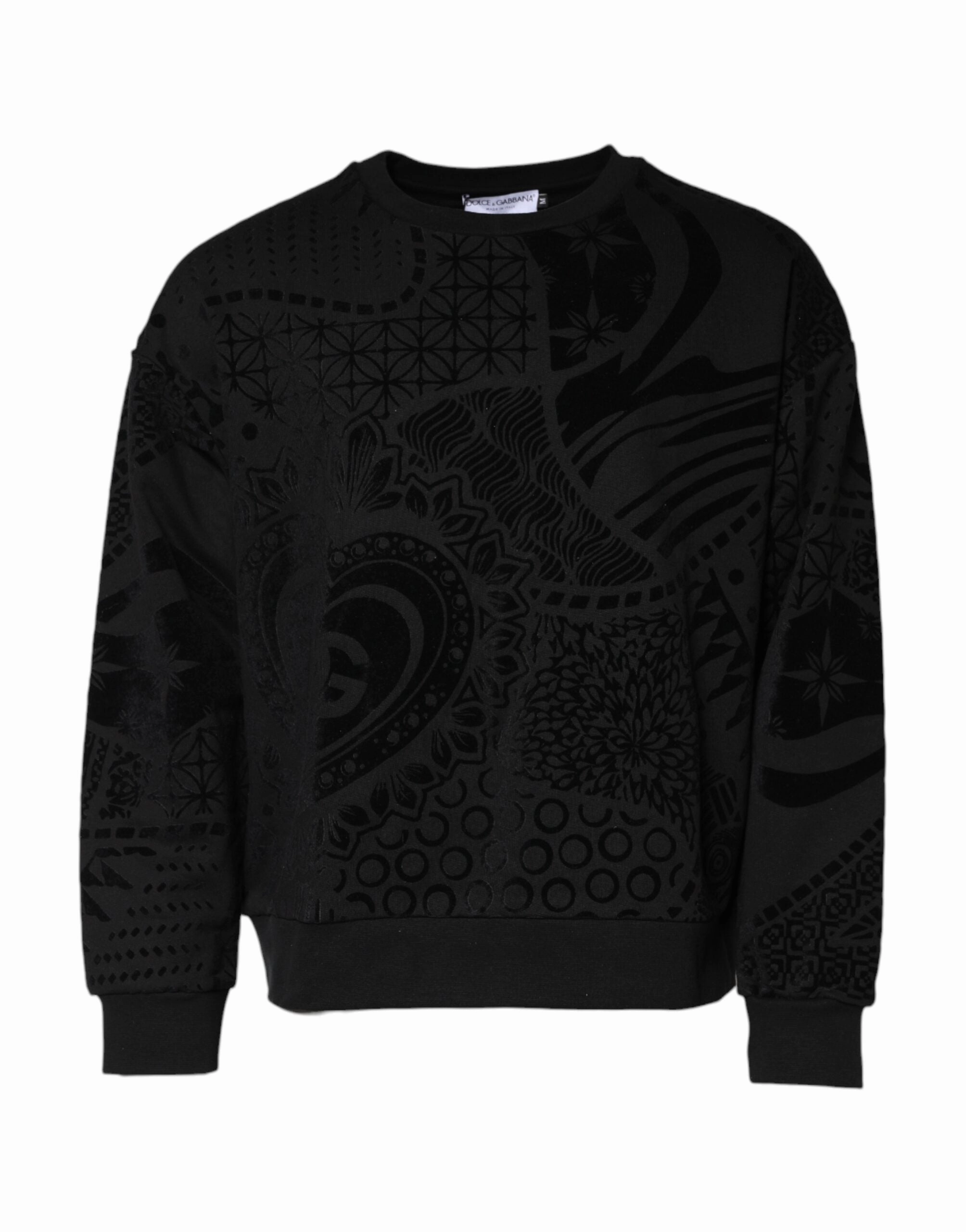 Dolce & Gabbana Printed Crew Neck Sweatshirt Men's Sweater
