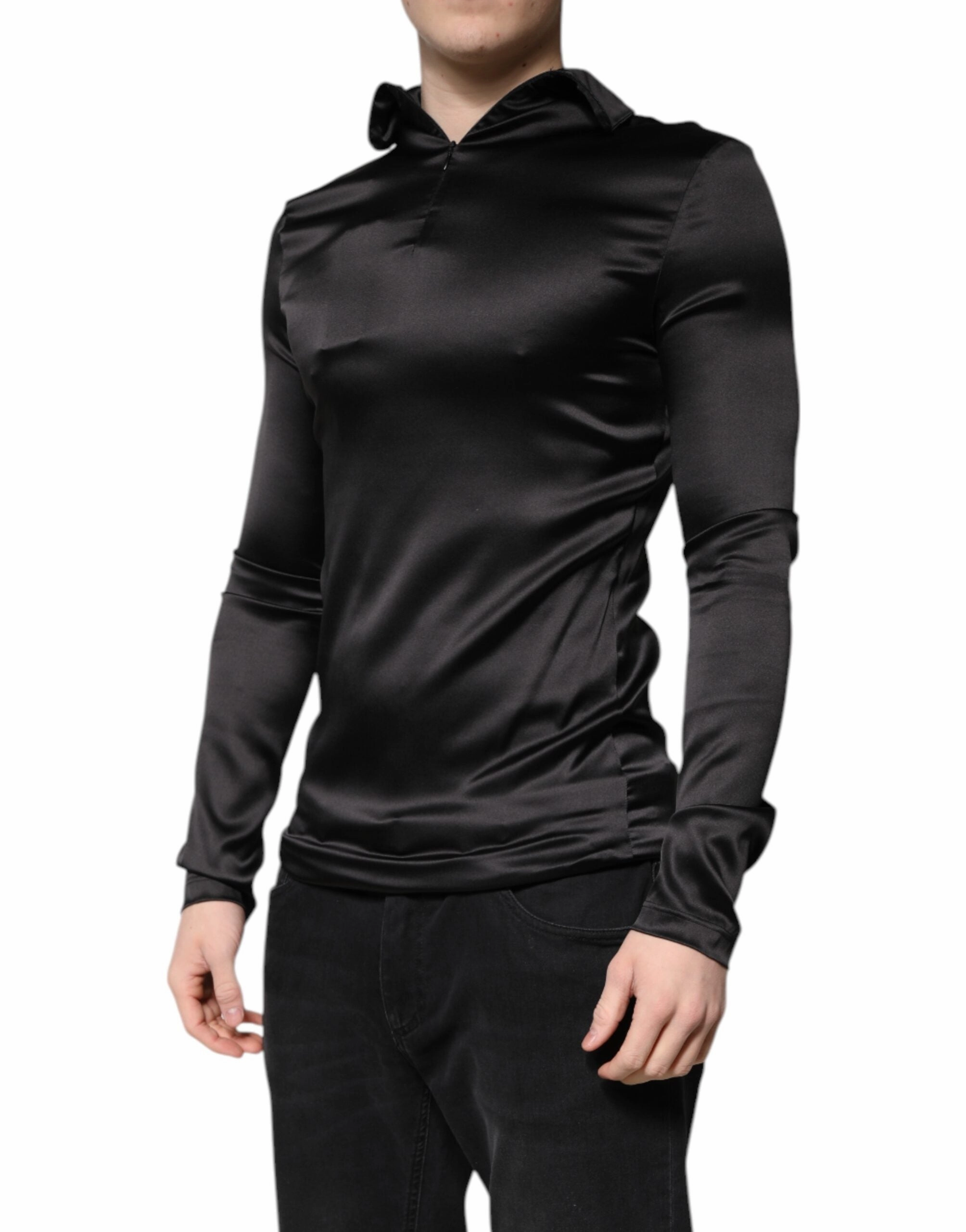 Dolce & Gabbana Silk Turtleneck Men Pullover Men's Sweater