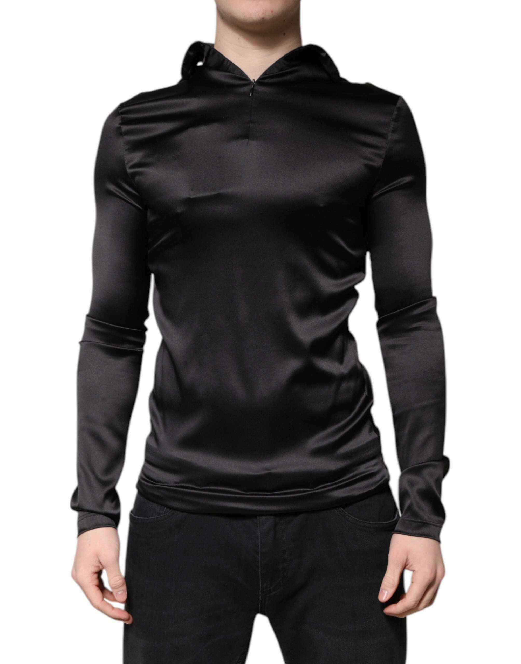 Dolce & Gabbana Silk Turtleneck Men Pullover Men's Sweater