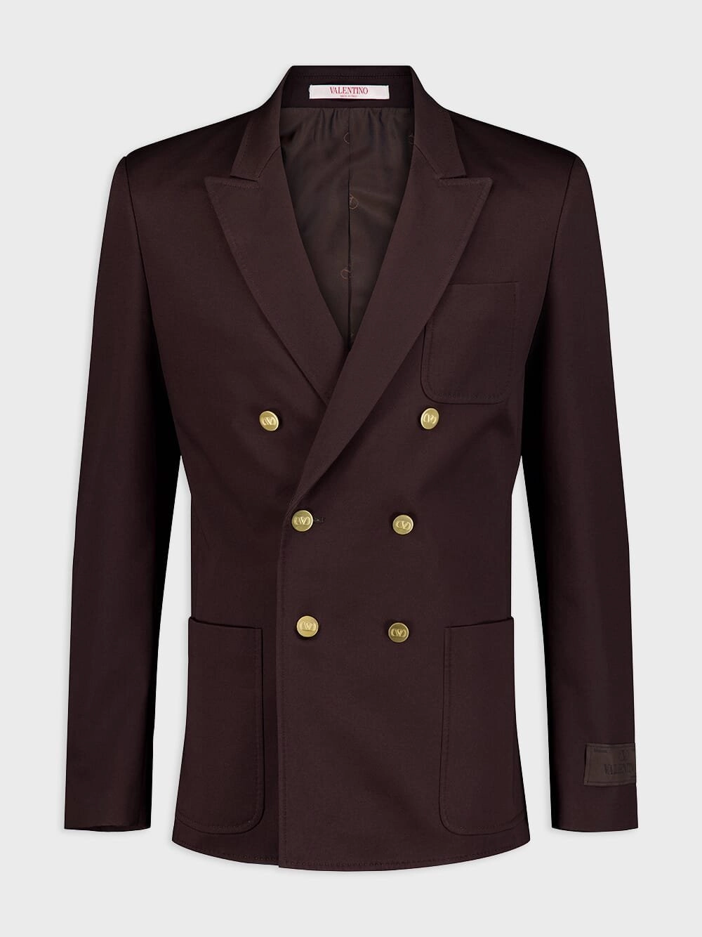 Double-Breasted Jacket In Stretch Cotton Suits Mens - men's suits outlet