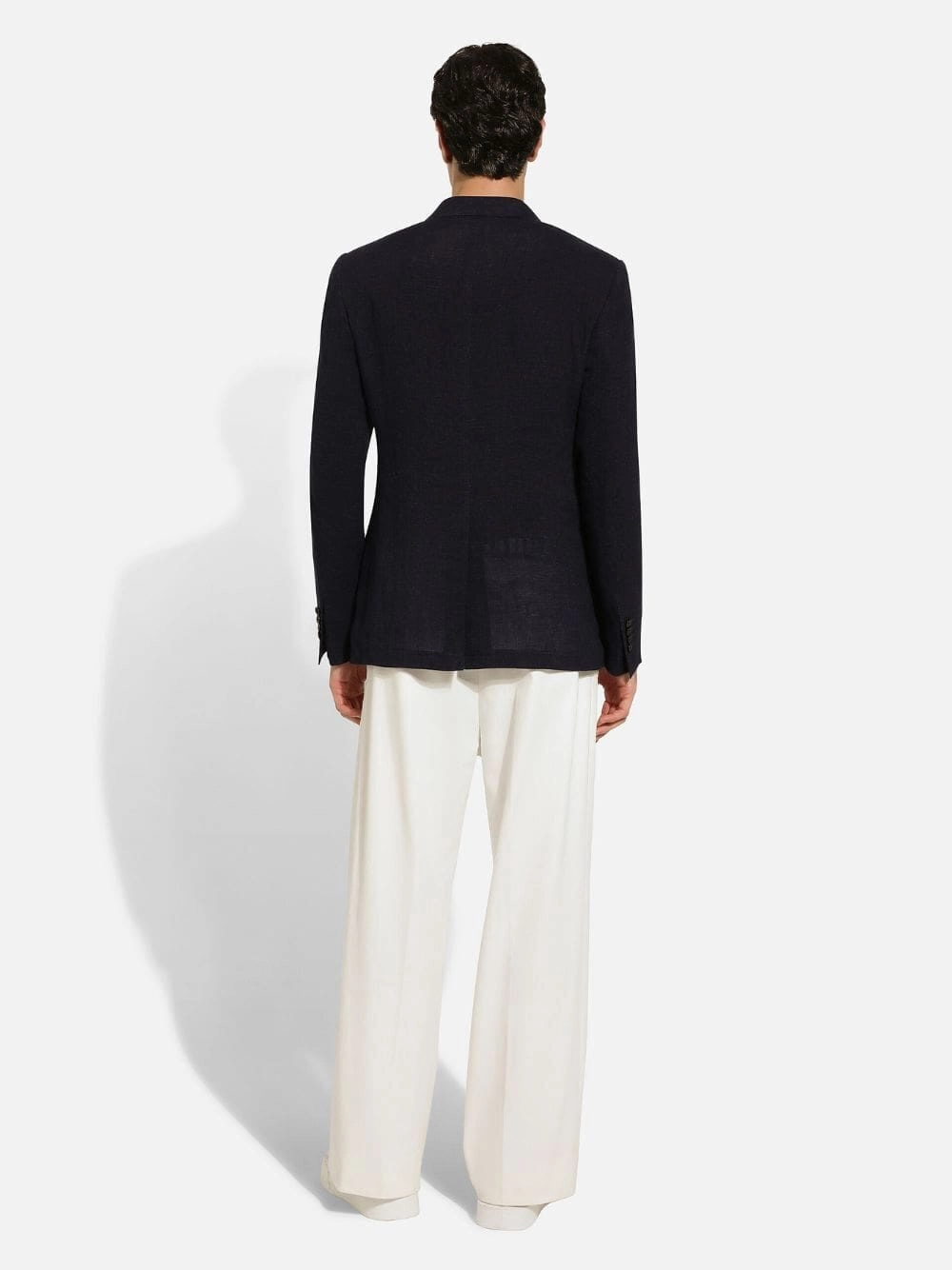 Double-Breasted Pinstripe Jacket