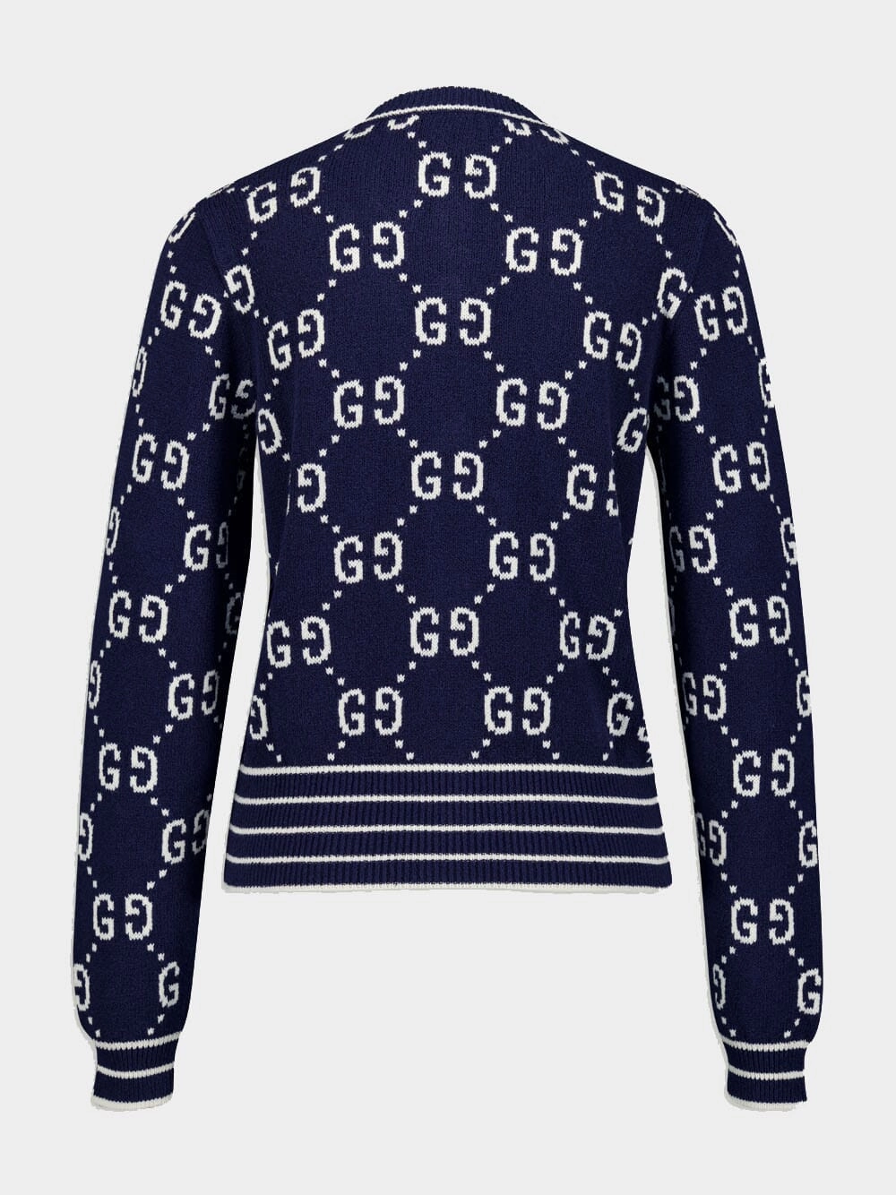 Double G Logo Jacquard Cardigan