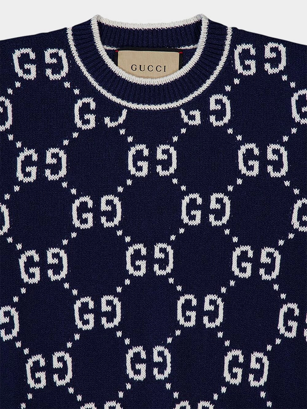 Double G Logo Jacquard Top