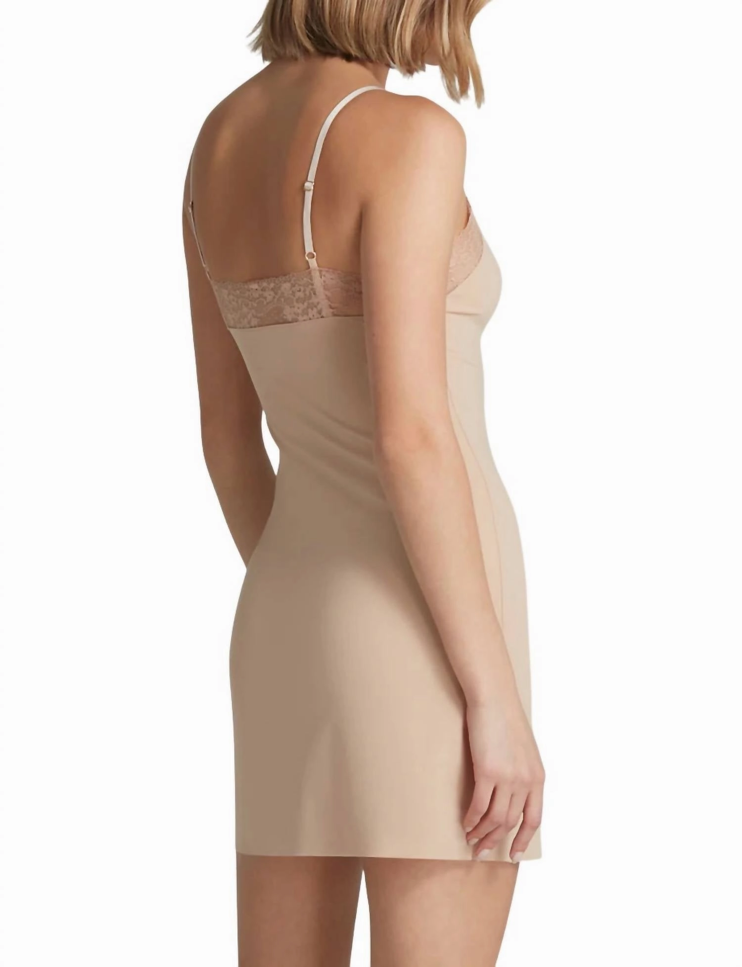 Double Take Slip In Beige