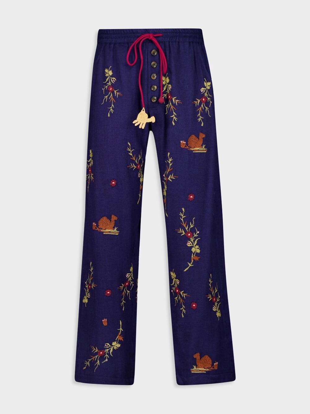 Doulich Embroidered Wool Pants Knitwear Mens - men's sweaters sale