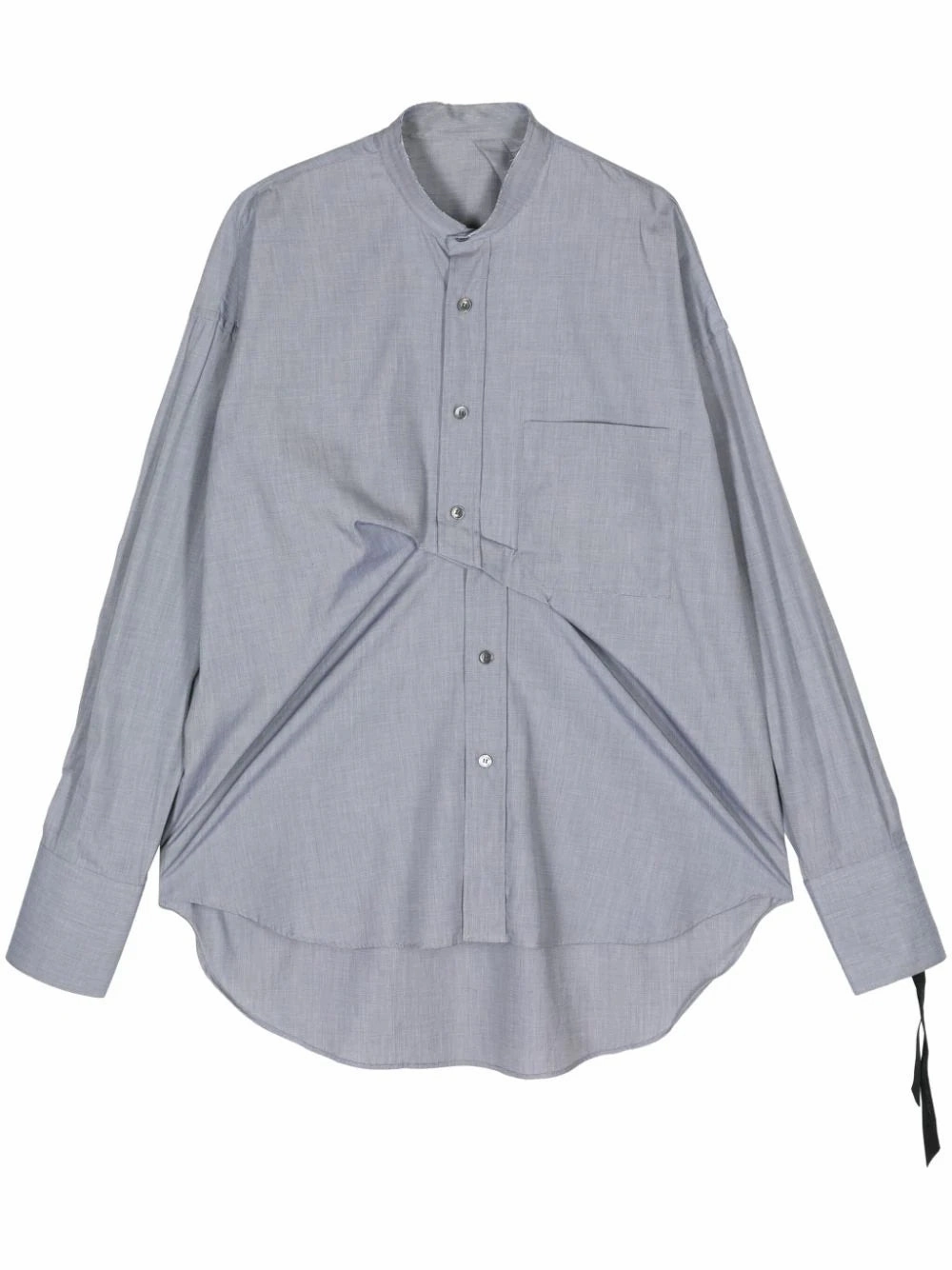 Draped Cotton Shirt mens polos clearance