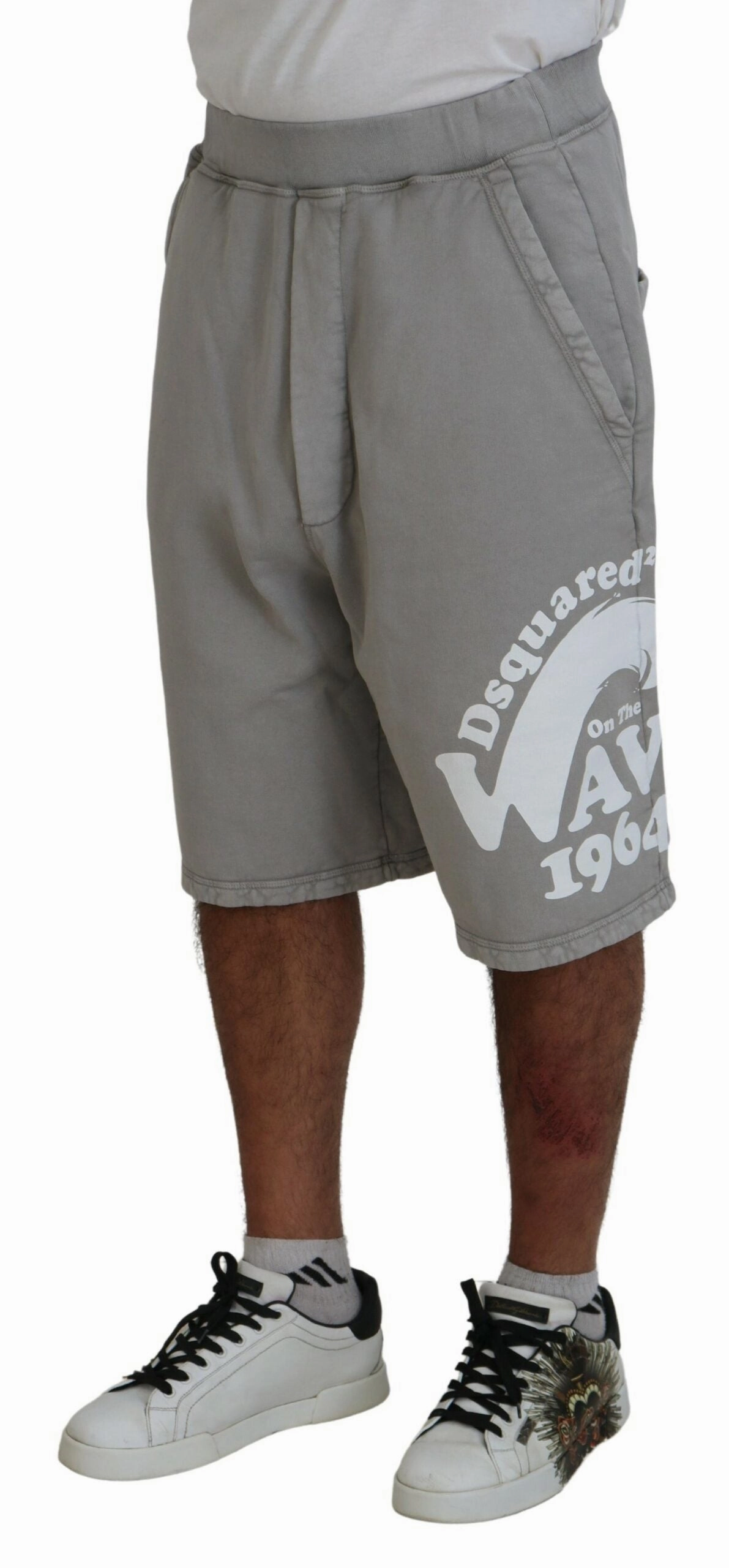 Dsqua  Printed Pull On Men Casual Bermuda Men's Shorts