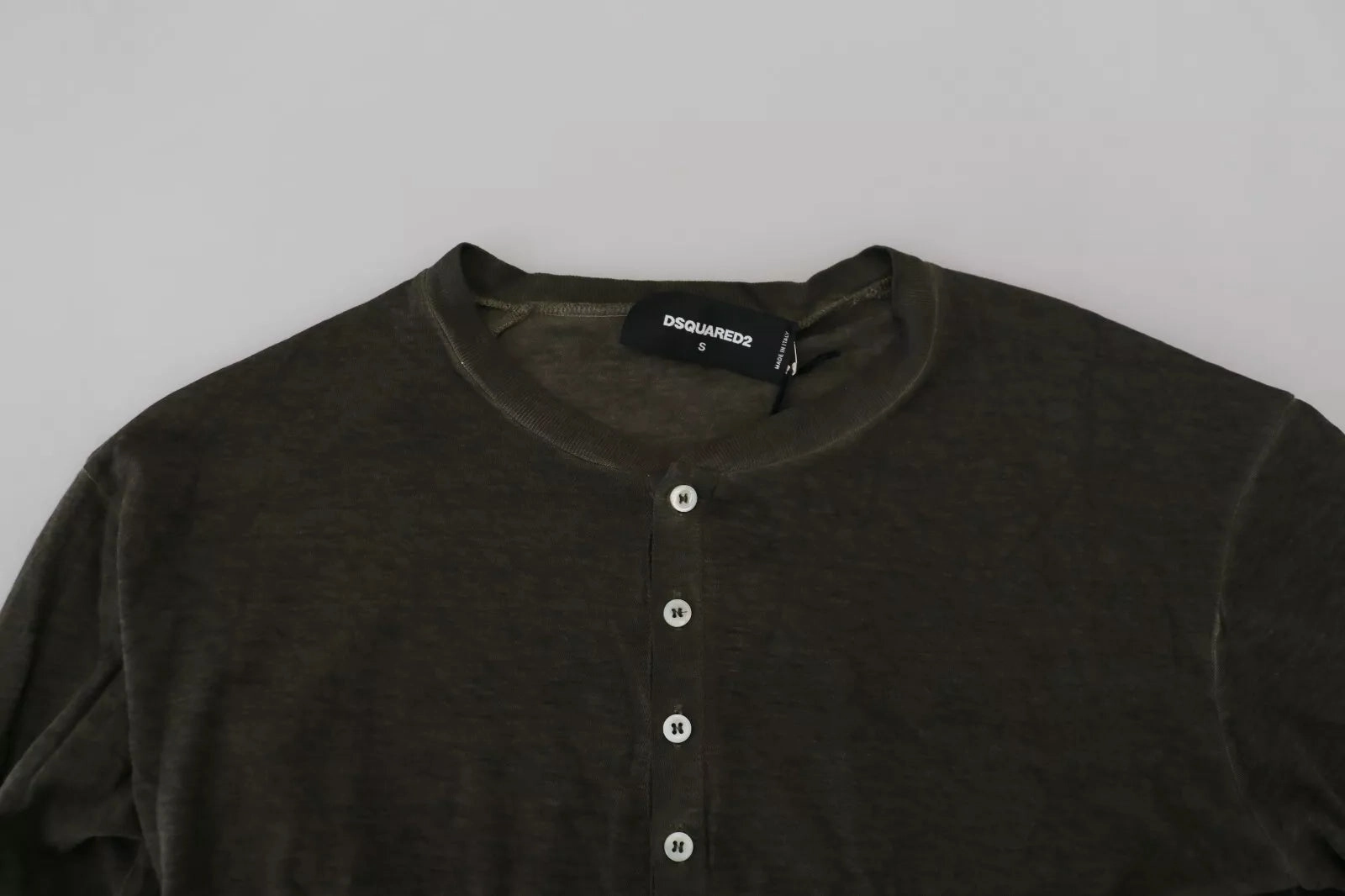 Dsquared2 Cotton Linen Long Sleeves Pullover Men's Sweater