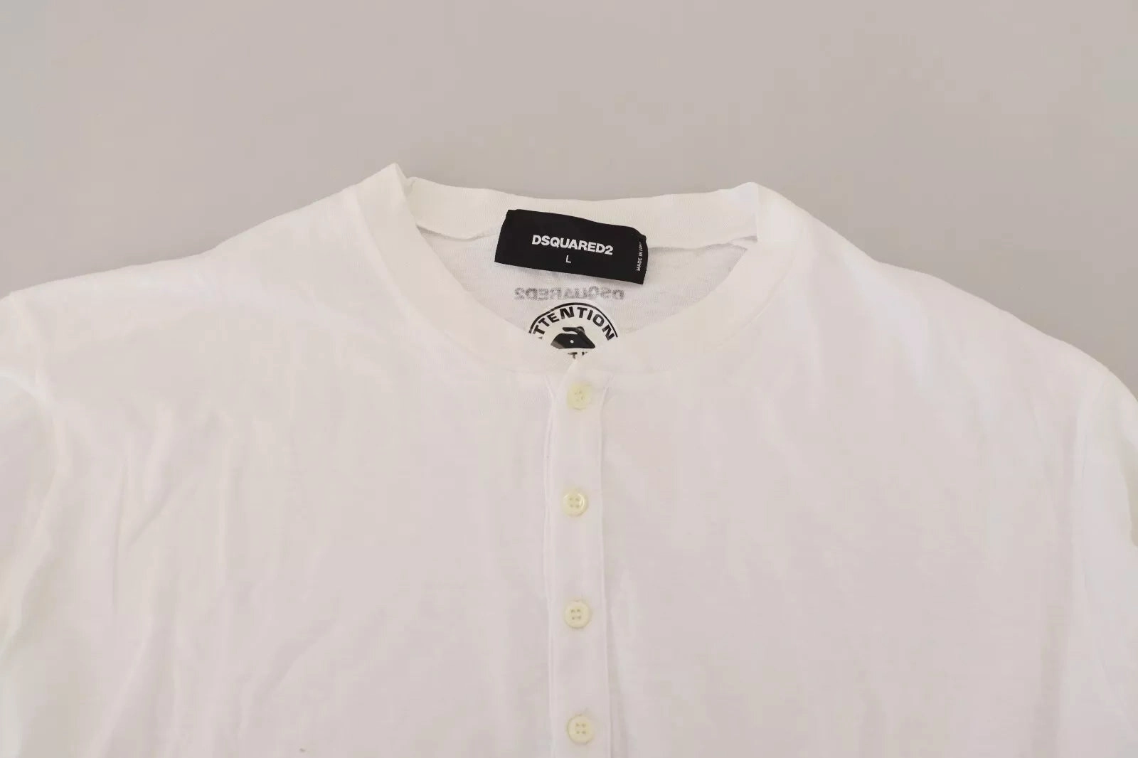 Dsquared2 Cotton Linen Long Sleeves Pullover Men's Sweater (Pre-Owned)