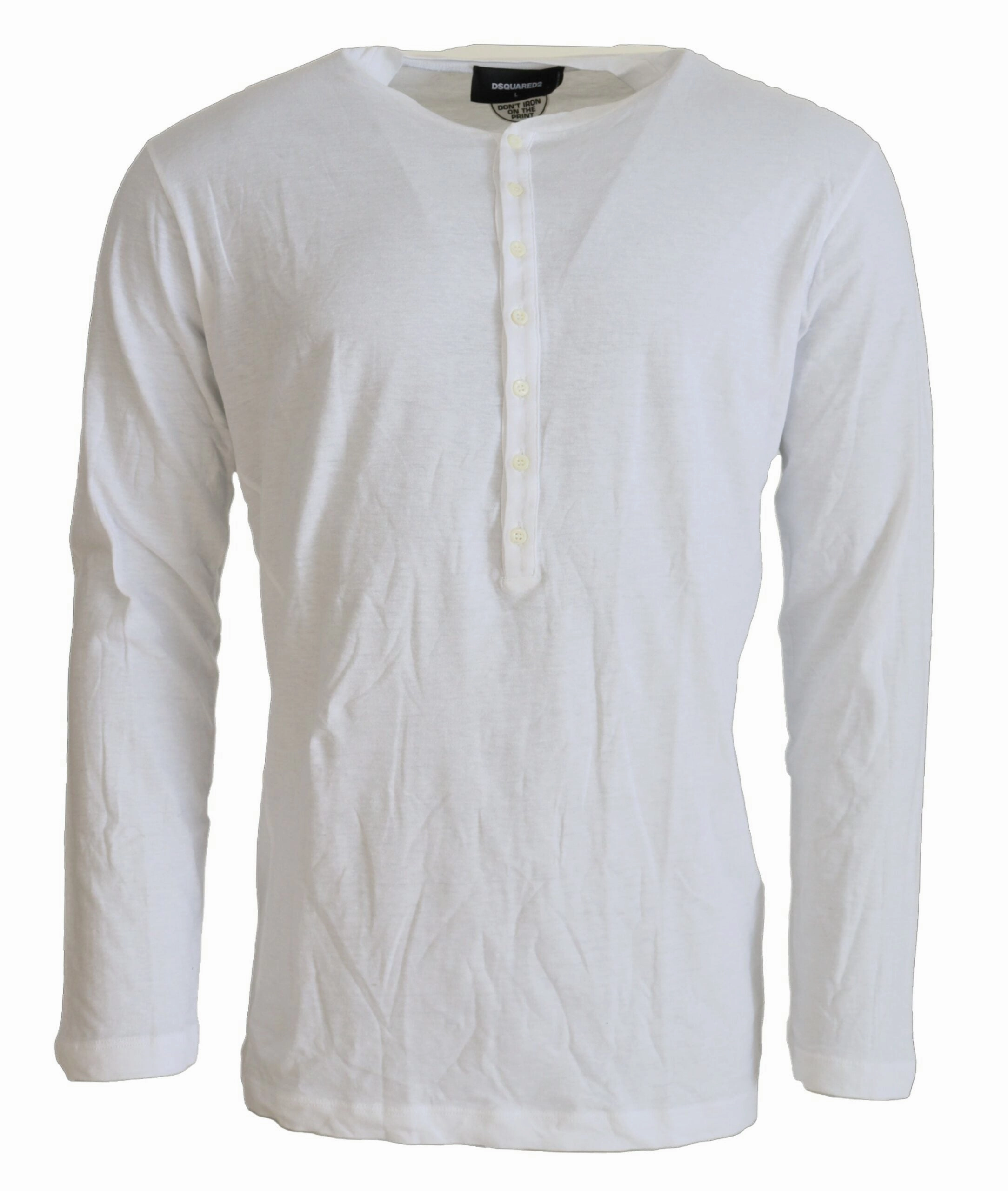 Dsquared2 Cotton Linen Long Sleeves Pullover Men's Sweater (Pre-Owned)