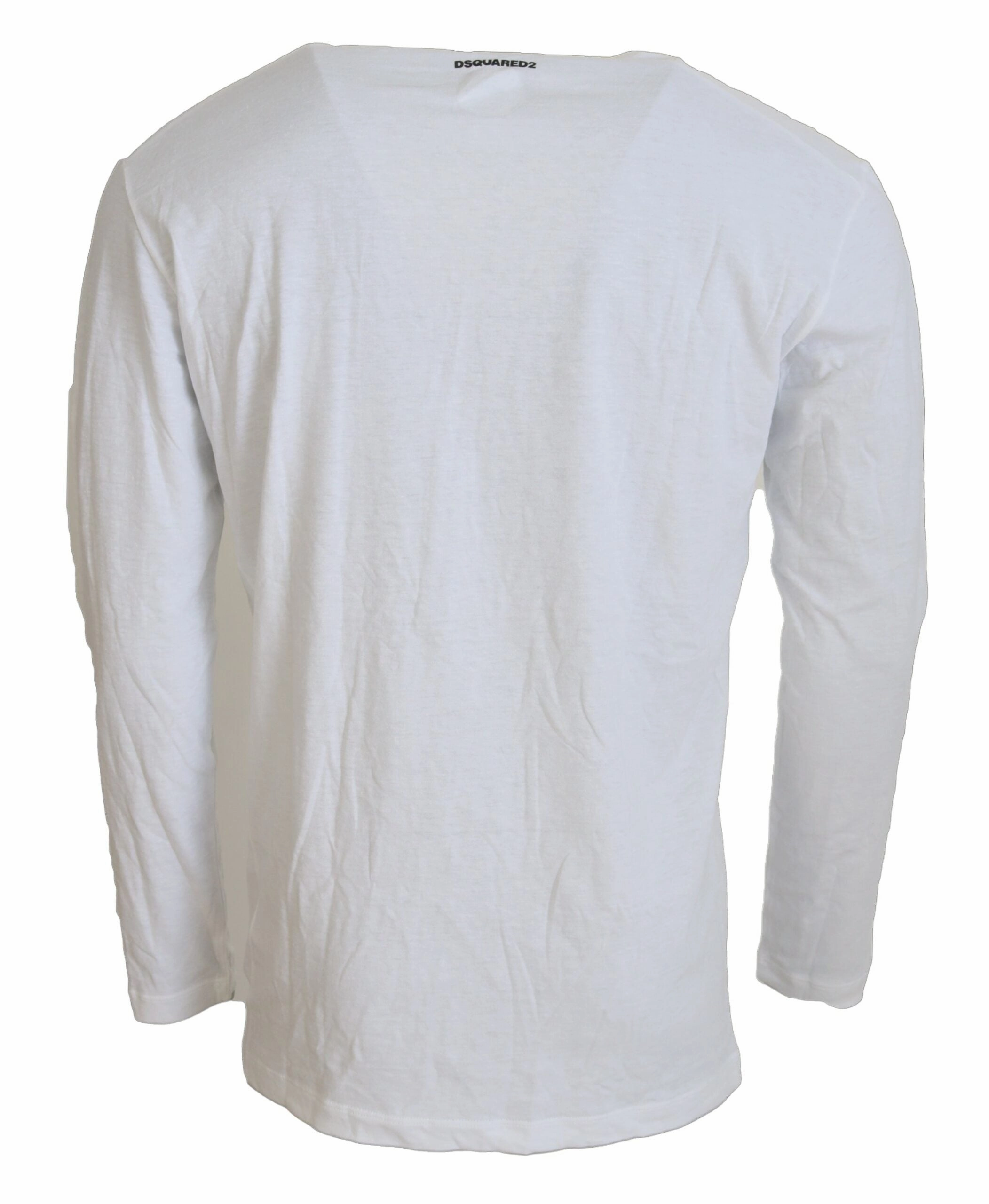Dsquared2 Cotton Linen Long Sleeves Pullover Men's Sweater (Pre-Owned)