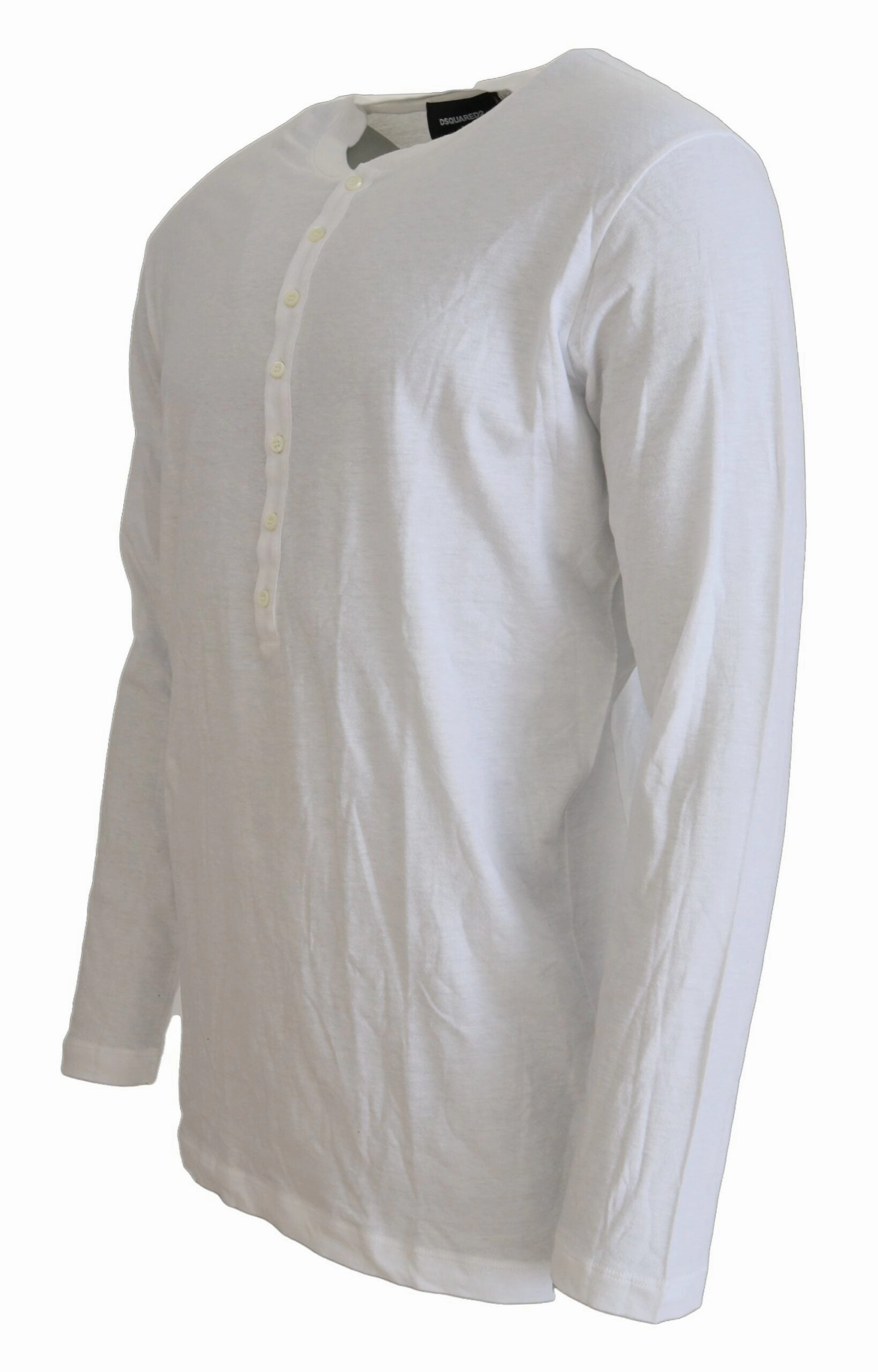 Dsquared2 Cotton Linen Long Sleeves Pullover Men's Sweater (Pre-Owned)