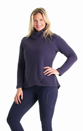 Duffield Lane Lexington Sweatshirt - Navy womens blouses promo