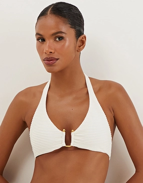 Dune Jill Alanna Bikini Top - White Swim Womens free shipping