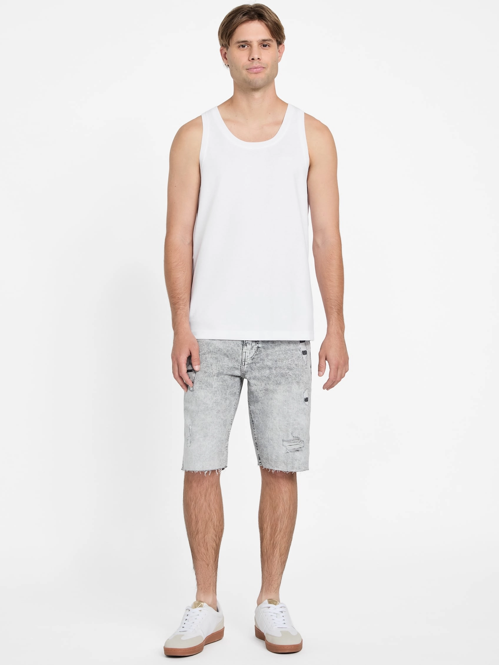Eco Wayde Destroyed Denim Shorts