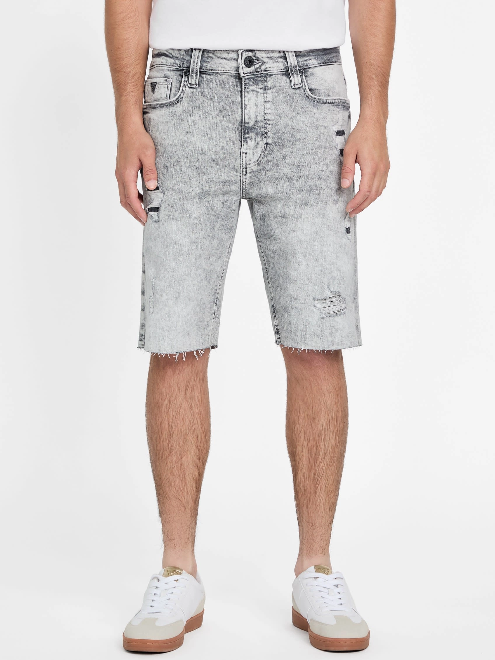 Eco Wayde Destroyed Denim Shorts