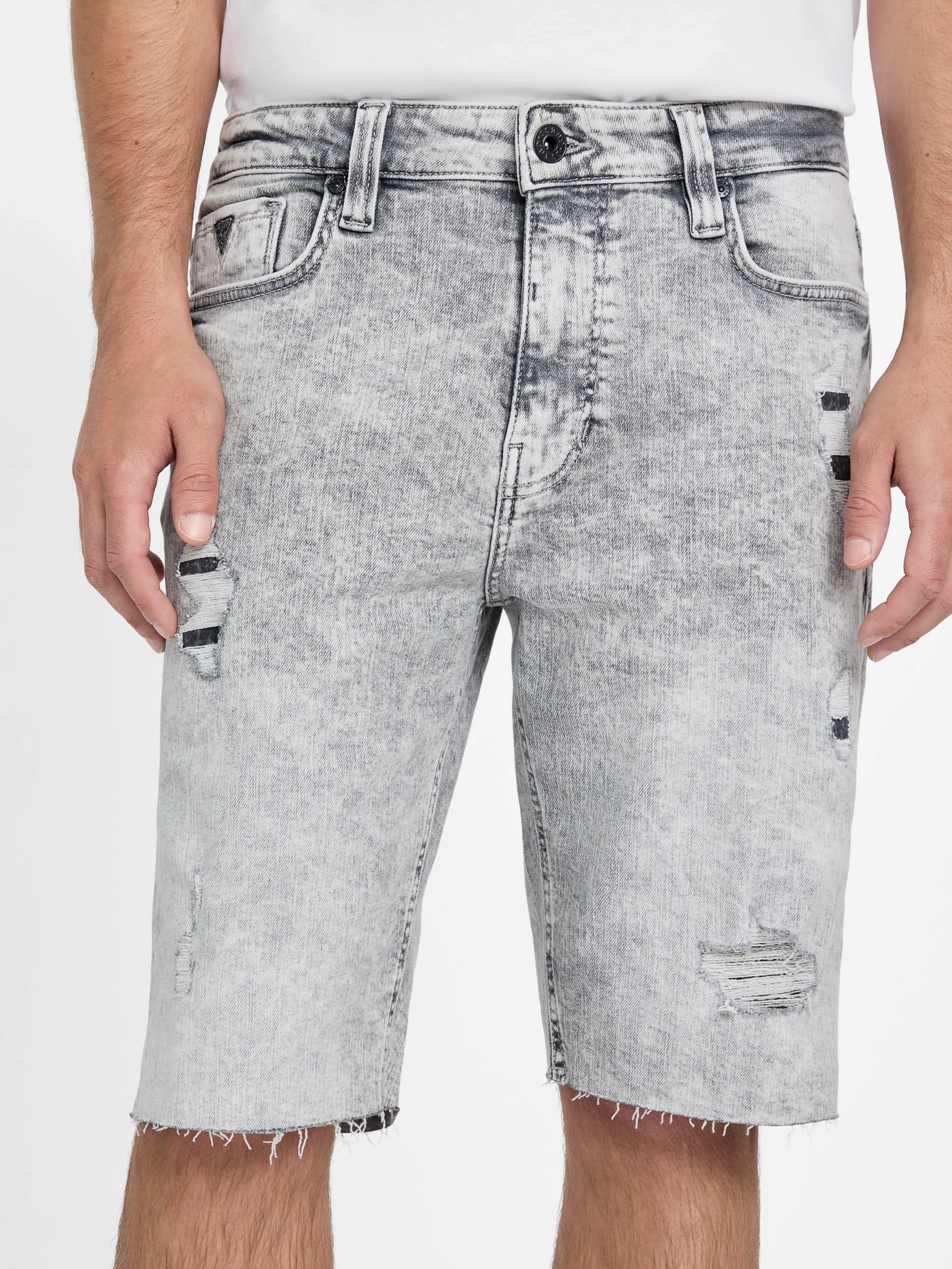 Eco Wayde Destroyed Denim Shorts
