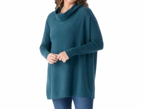 Edgewood Poncho Sweater In Twilight Blue Tops Womens - peplum tops outlet