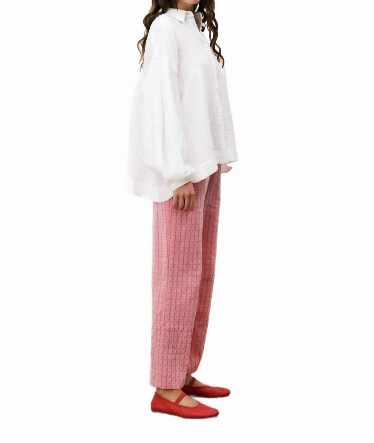 Edvina Trousers In Red