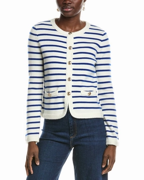 Elie Tahari The Makena Wool & Cashmere-Blend Cardigan Tops Womens - camisoles best price
