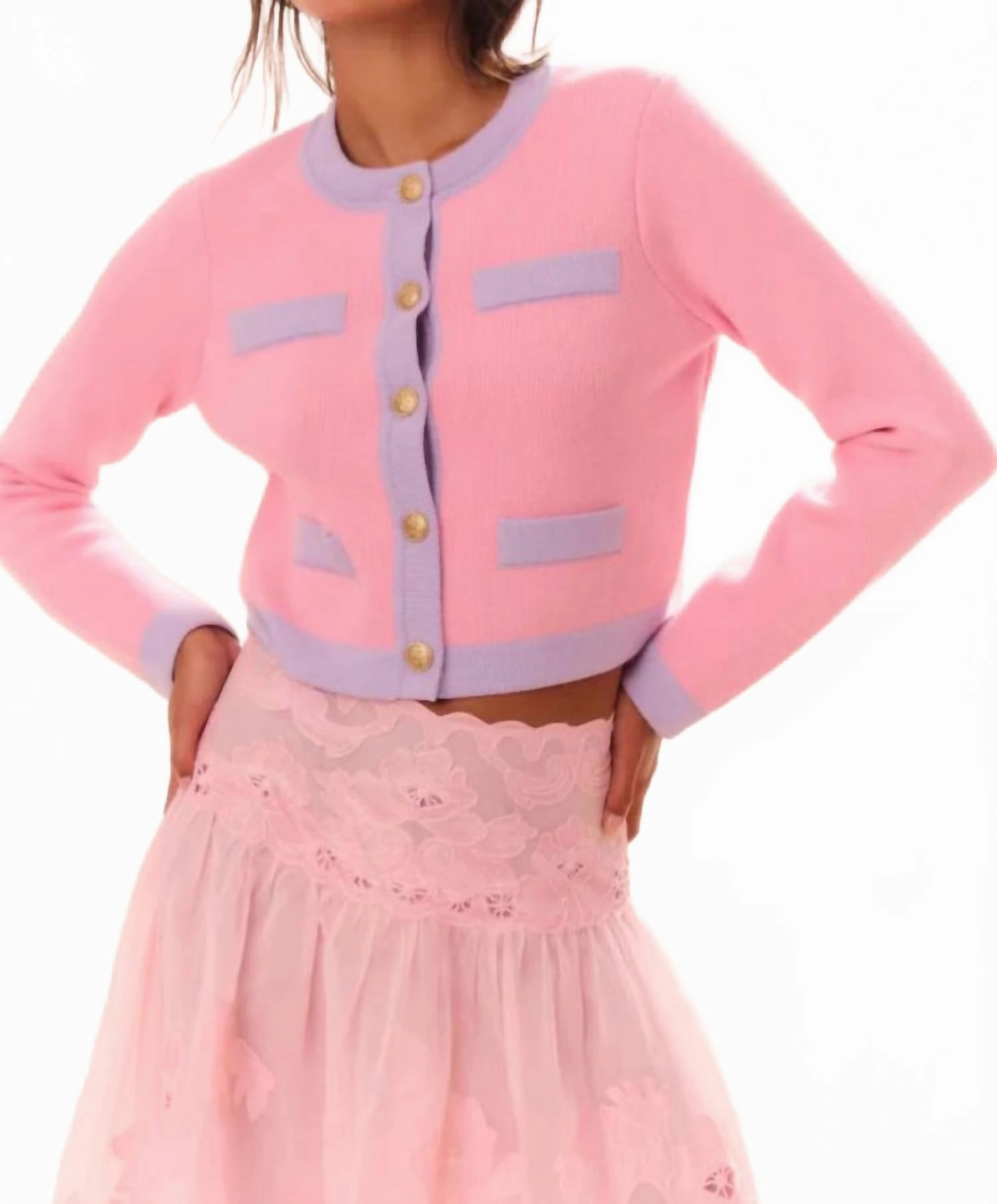 Elif Cardigan In Pink
