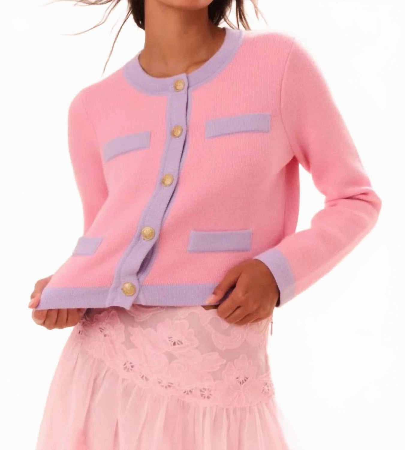 Elif Cardigan In Pink