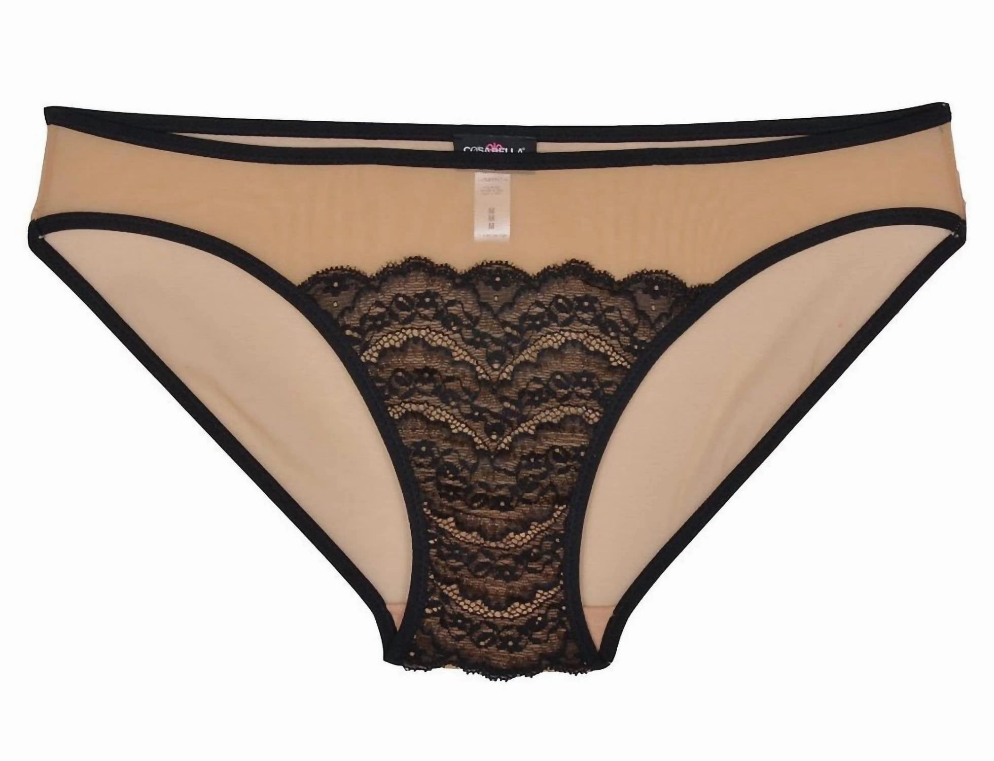 Elise Lowrider Bikini In Black/ Nude