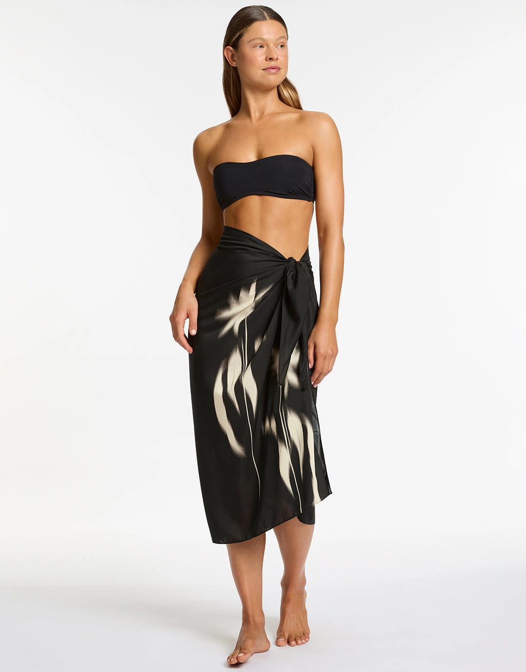 Elora Sarong - Black Swim Womens - bikinis clearance