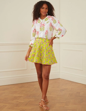 Elsie Mini Skirt - Lime Tulip Swim Womens - bikinis clearance