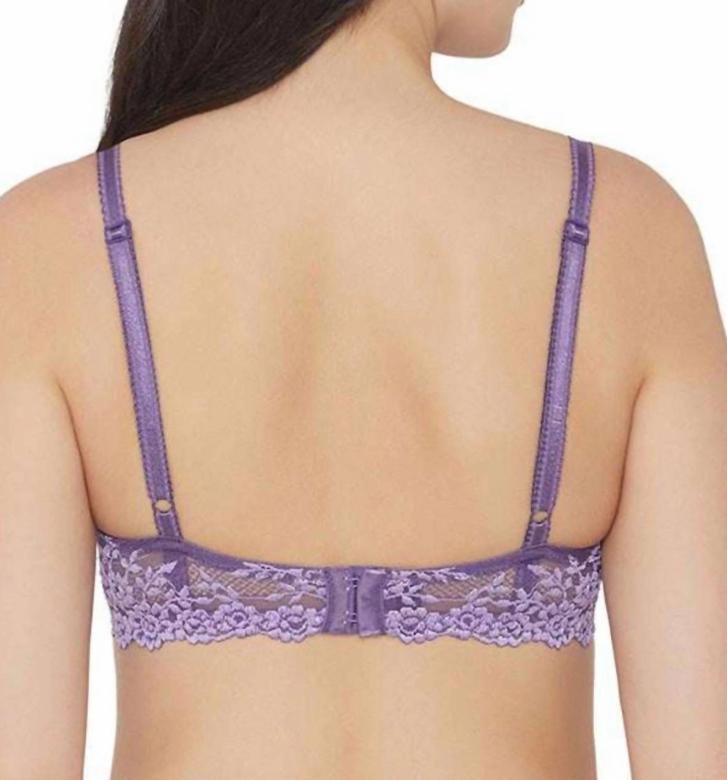 Embrace Lace Underwire Bra In Purple