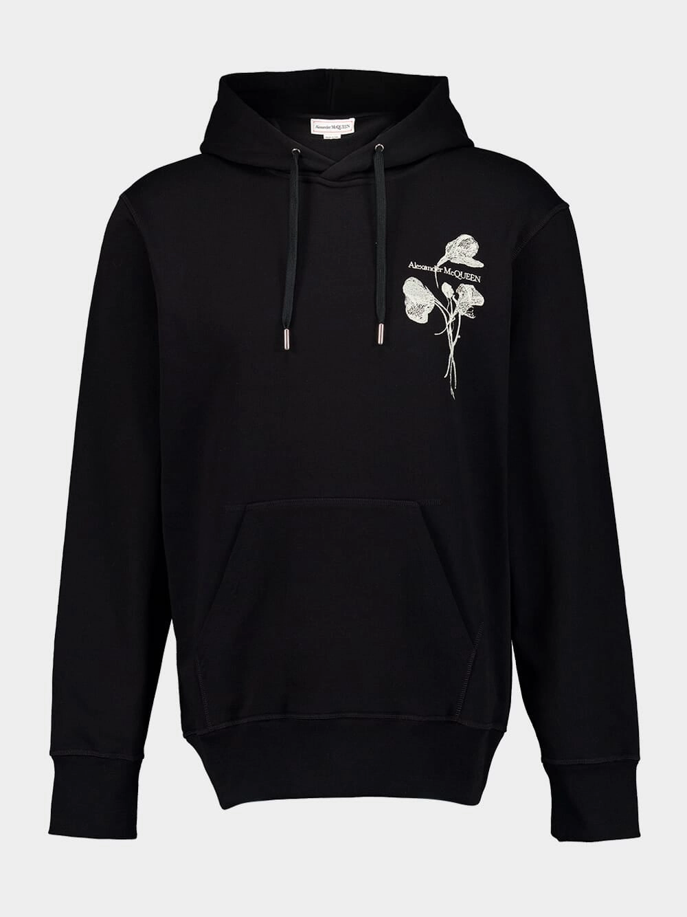 Embroidered Cotton Hoodie Tops Mens - thermal tops